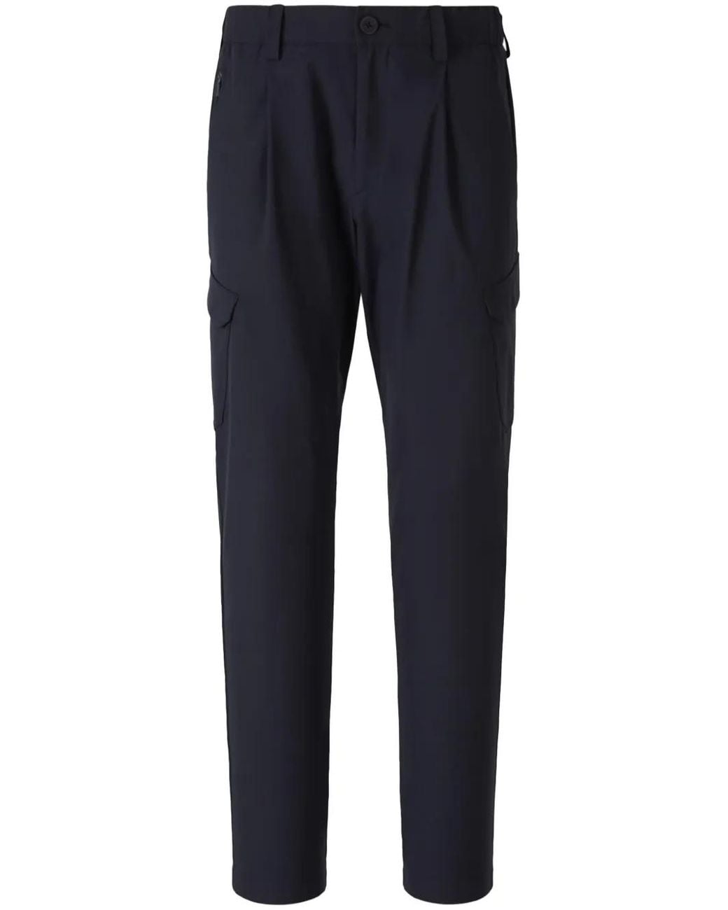 Herno Blue Straight-Leg Trousers for men