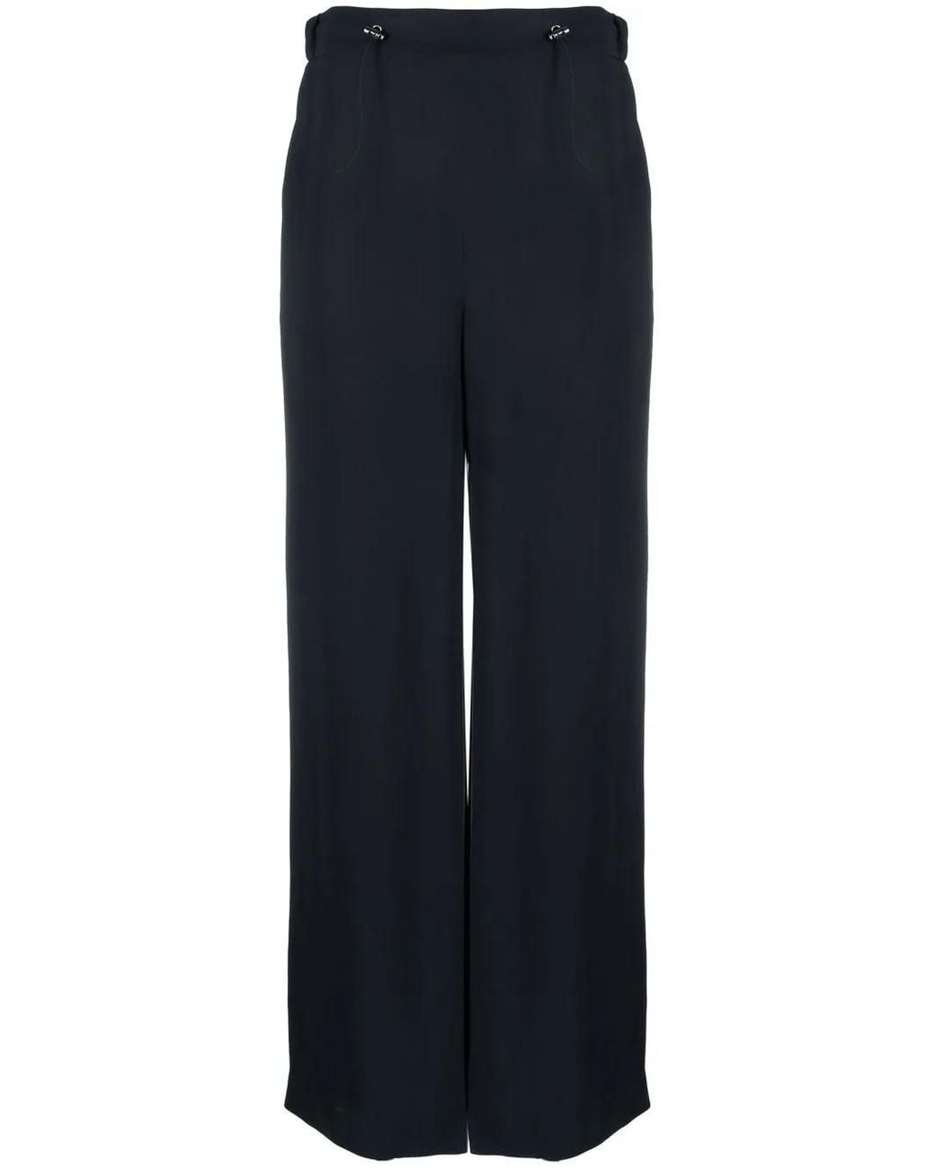 Fabiana Filippi Blue Double-breasted Detail Trousers