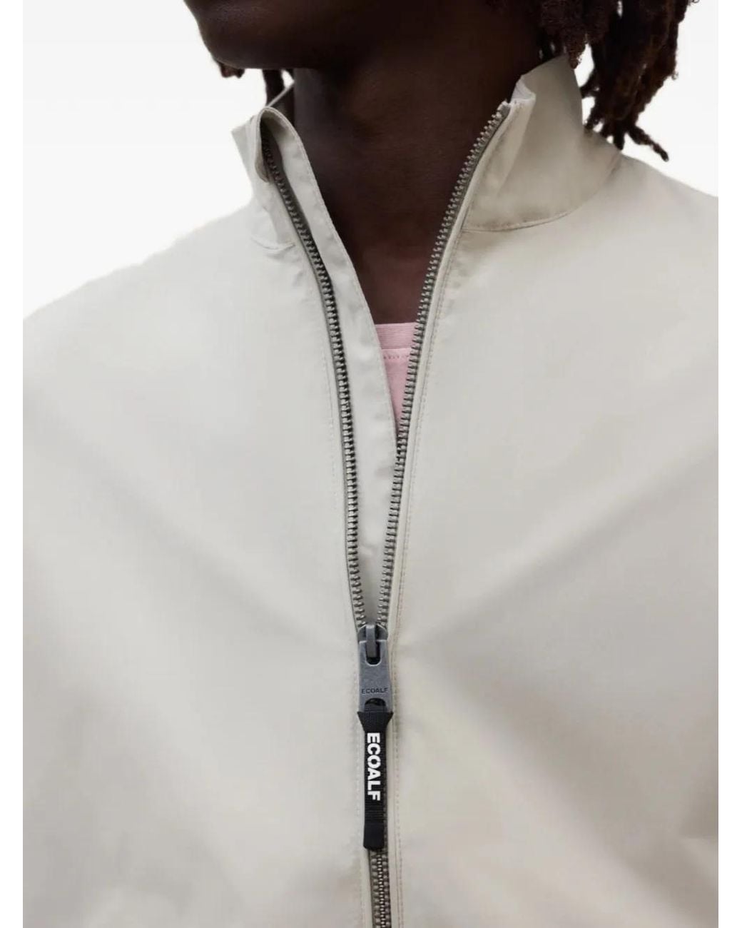 Ecoalf White Pikes Zip-Up Jacket for men