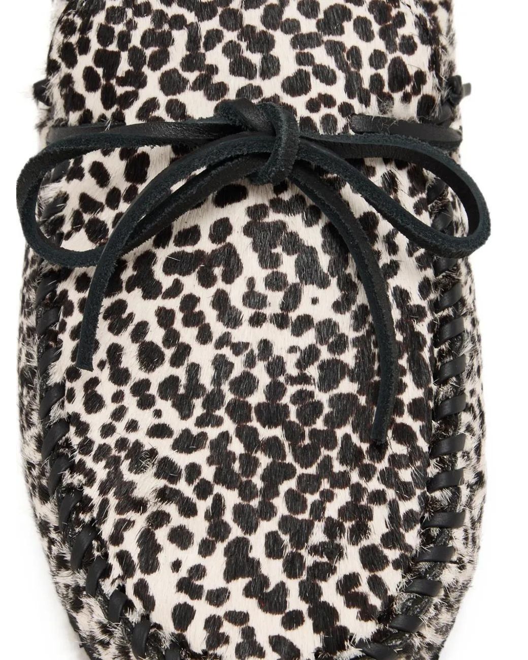 Isabel Marant White Fitza-Gb Animal-Print Leather Loafers