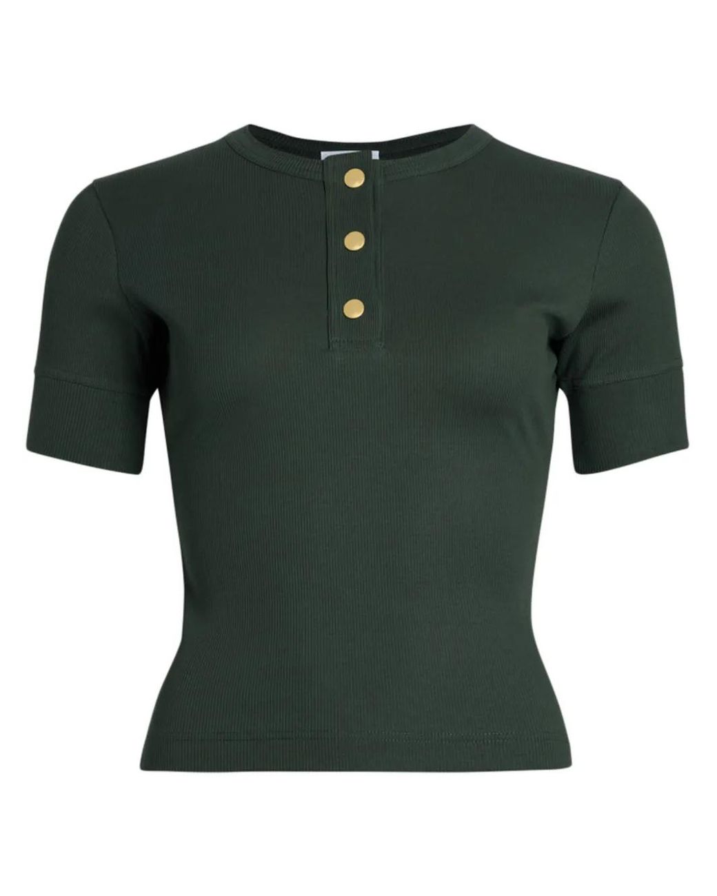 Patou Green Henley Top