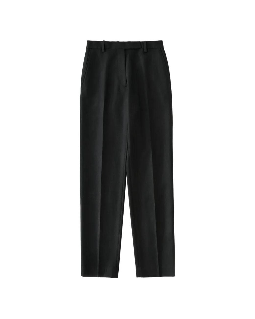 Studio Nicholson Black Straight-Leg Wool Trousers