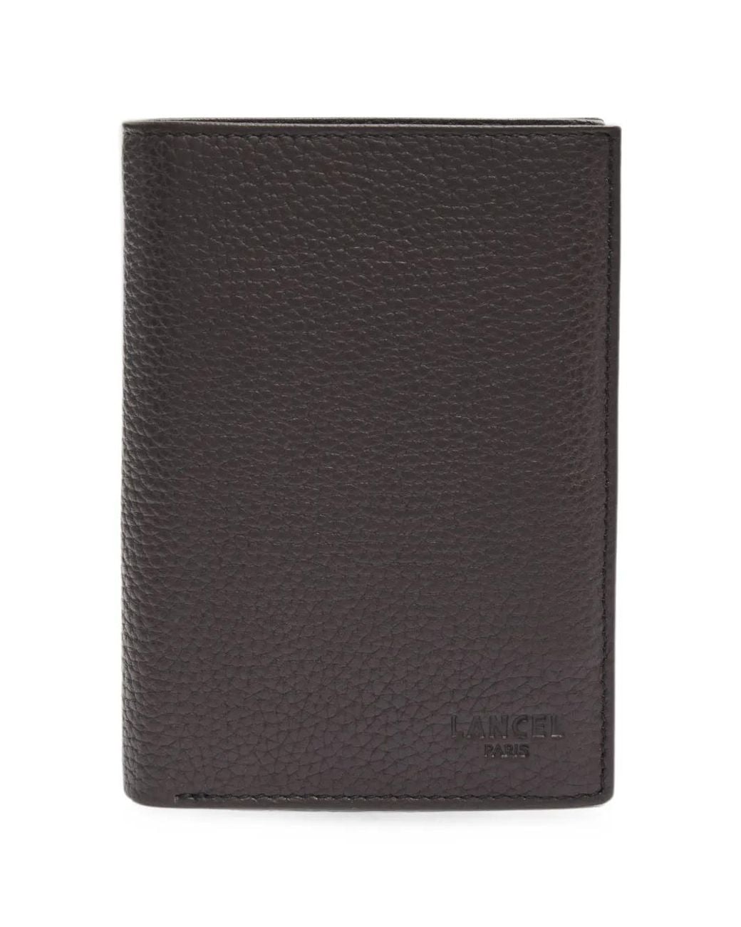 Lancel Black Leon Grained-Leather Wallet for men