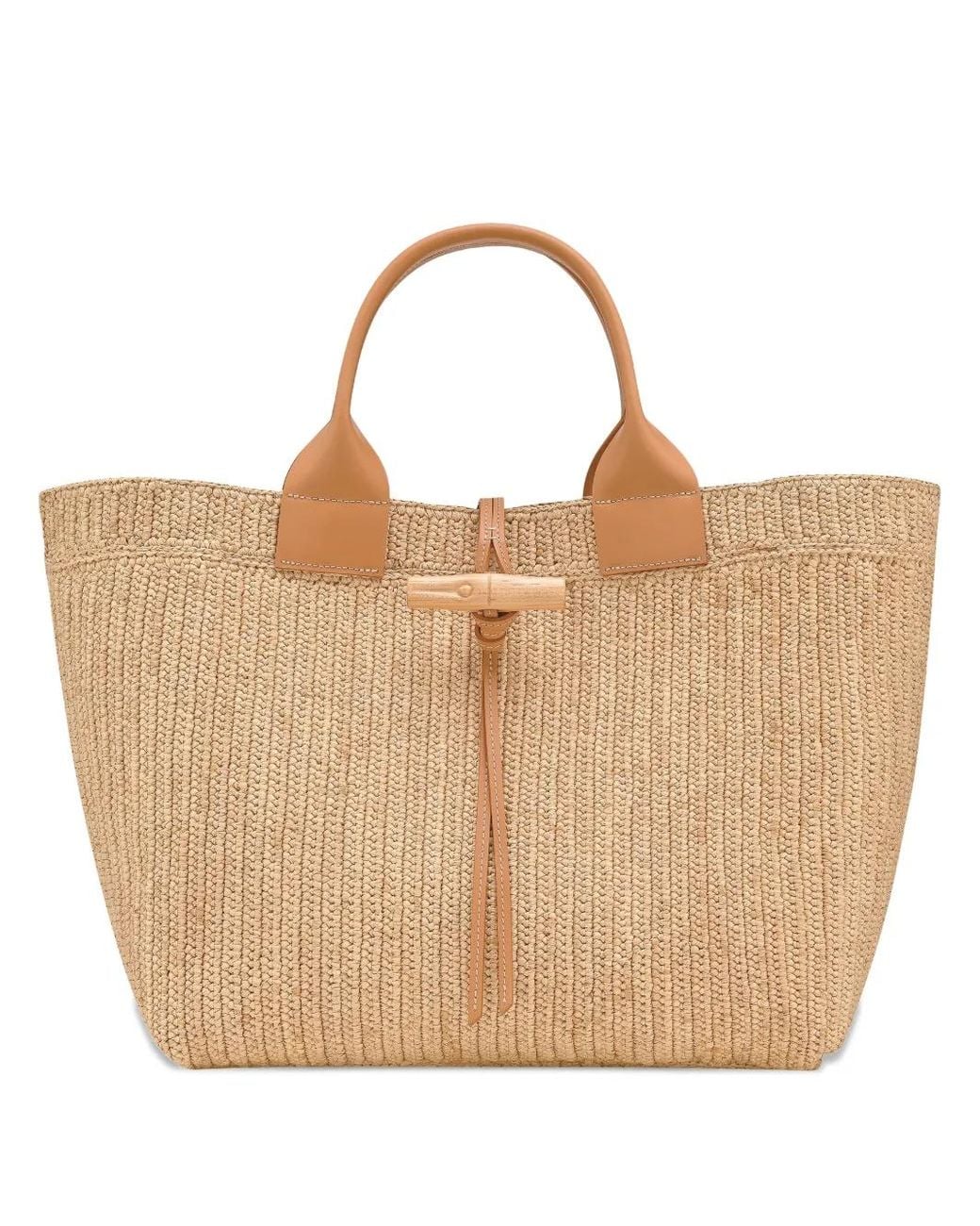 Longchamp Natural Le Roseau L Tote Bag