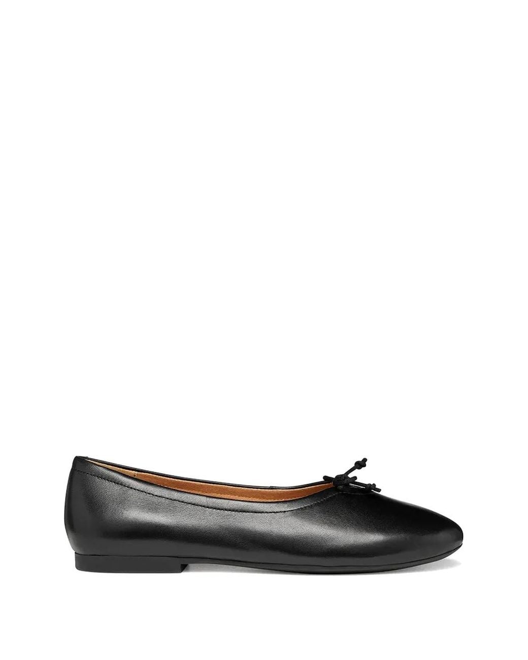 Geox Black New Palmaria Bow-Detail Ballet Flats