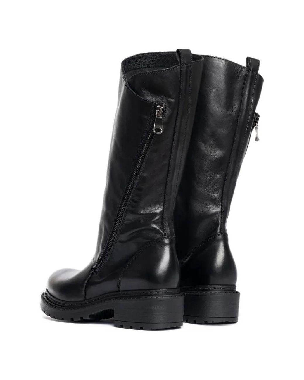 METISSE Black Ma45 Side-Zip Ridged-Sole Boots