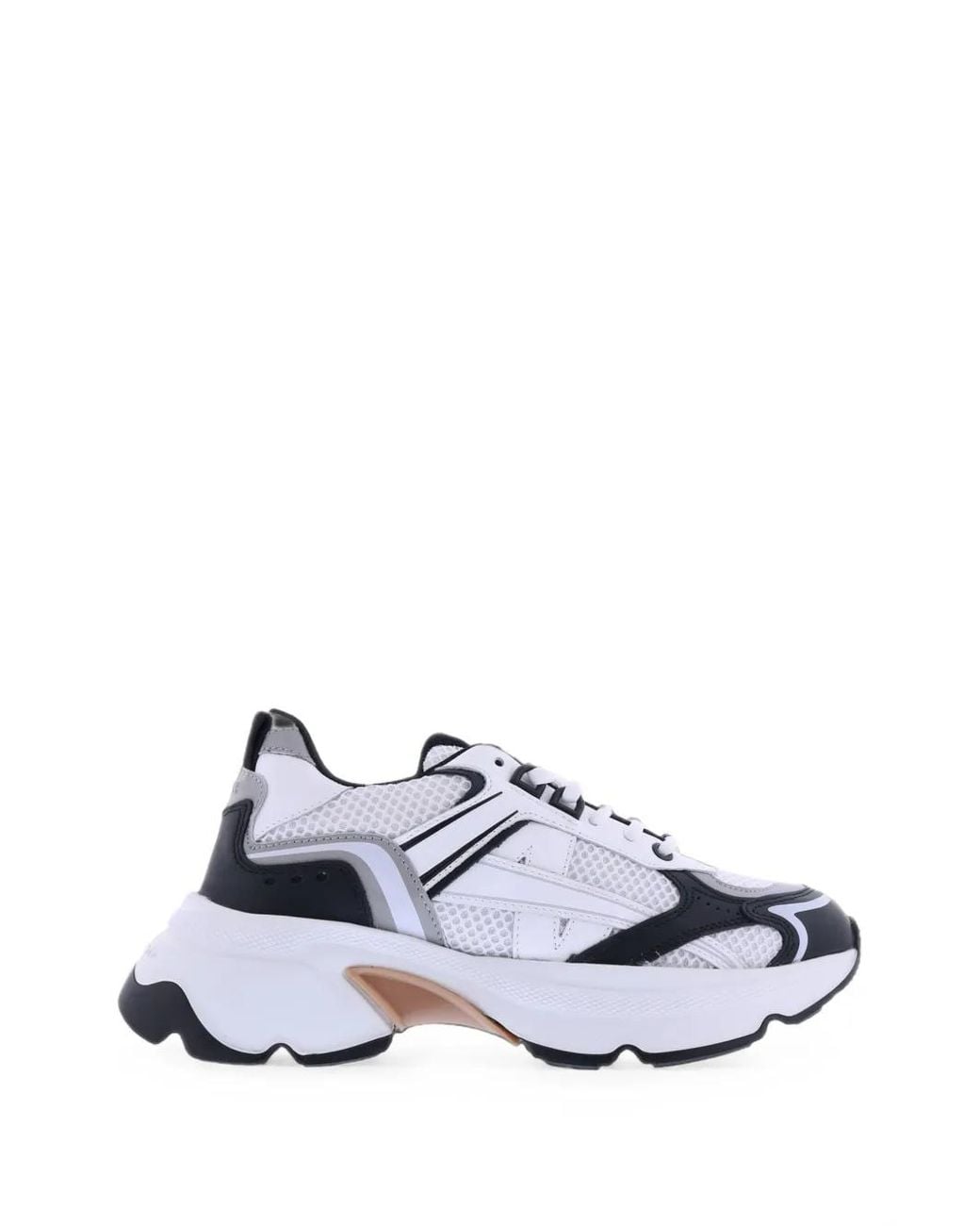 Nubikk White Ross Nomad Leather-Panelled Sneakers