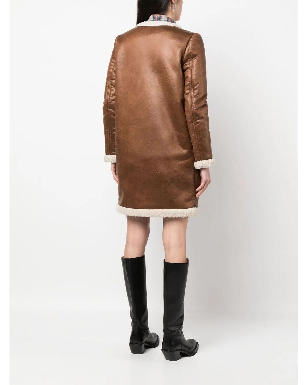 DSquared² Brown Shearling & Teddy