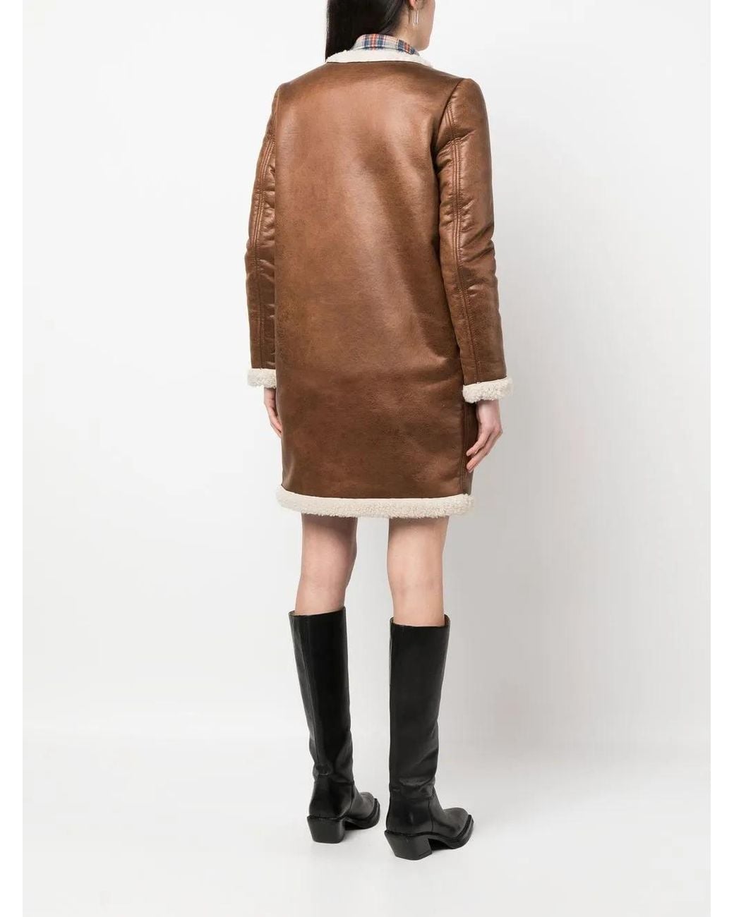 DSquared² Brown Shearling & Teddy