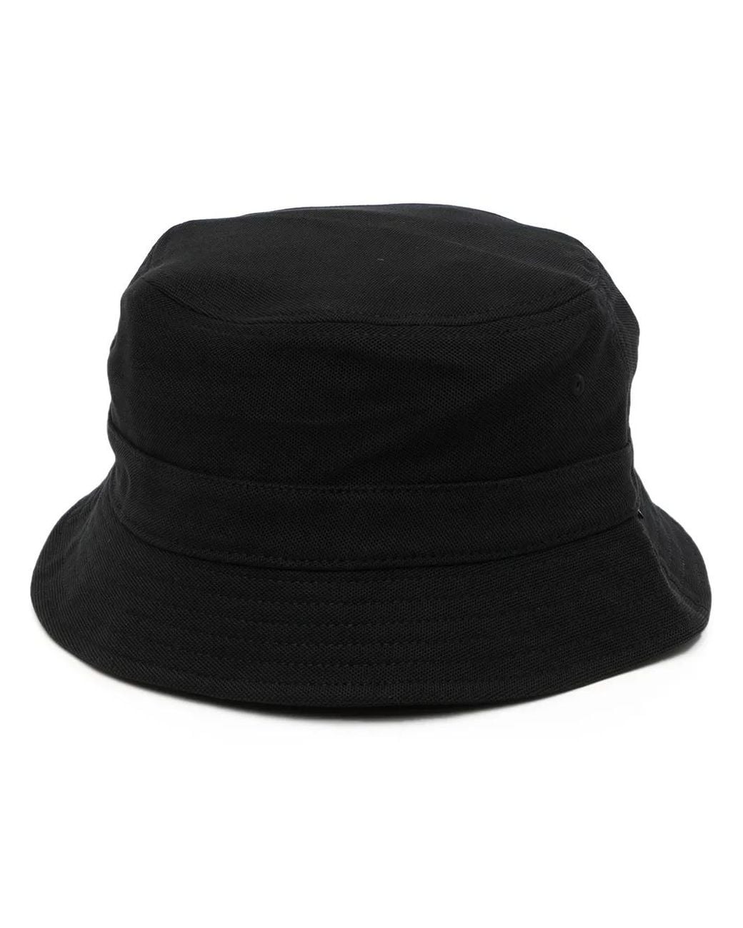 Lacoste Black Piqué Bucket Hat