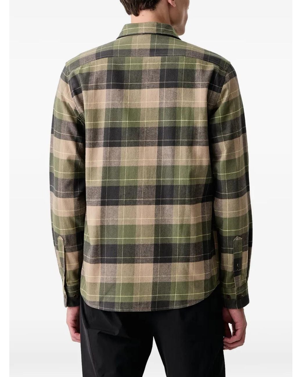 Mammut Green Trovat Check-Print Flannel Shirt for men