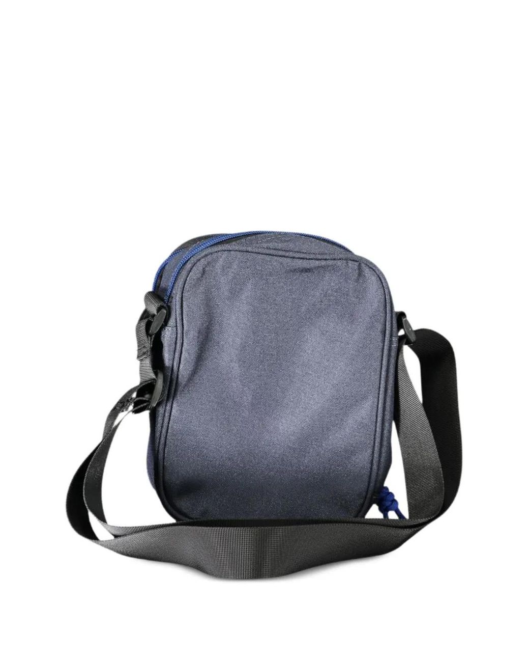 North Sails Blue Logo-Patch Canvas Shoulder Bag for men