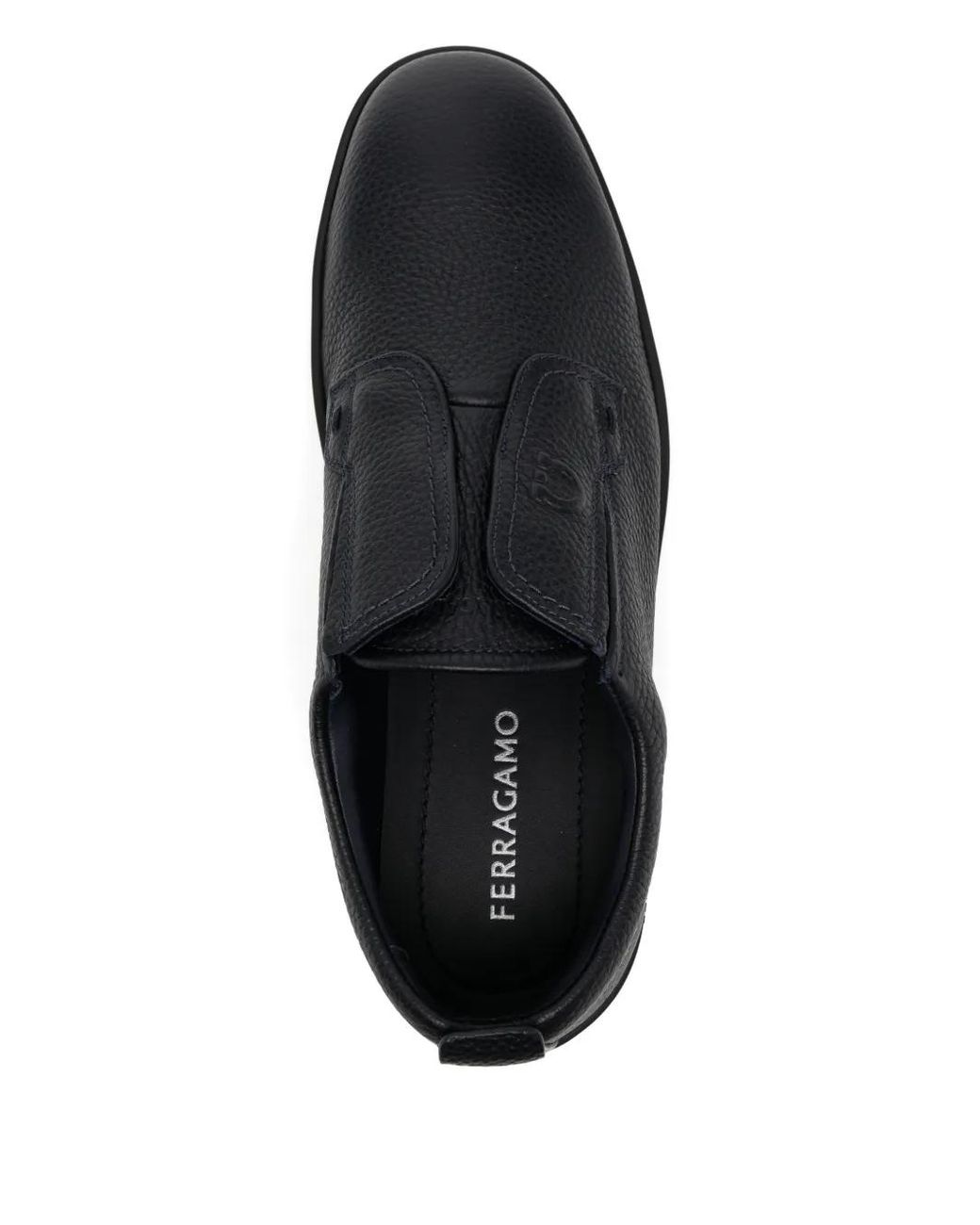 Ferragamo Black Slip-On Sneakers for men