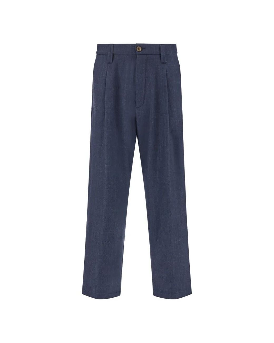 Paul & Shark Blue Como Straight-Leg Trousers for men