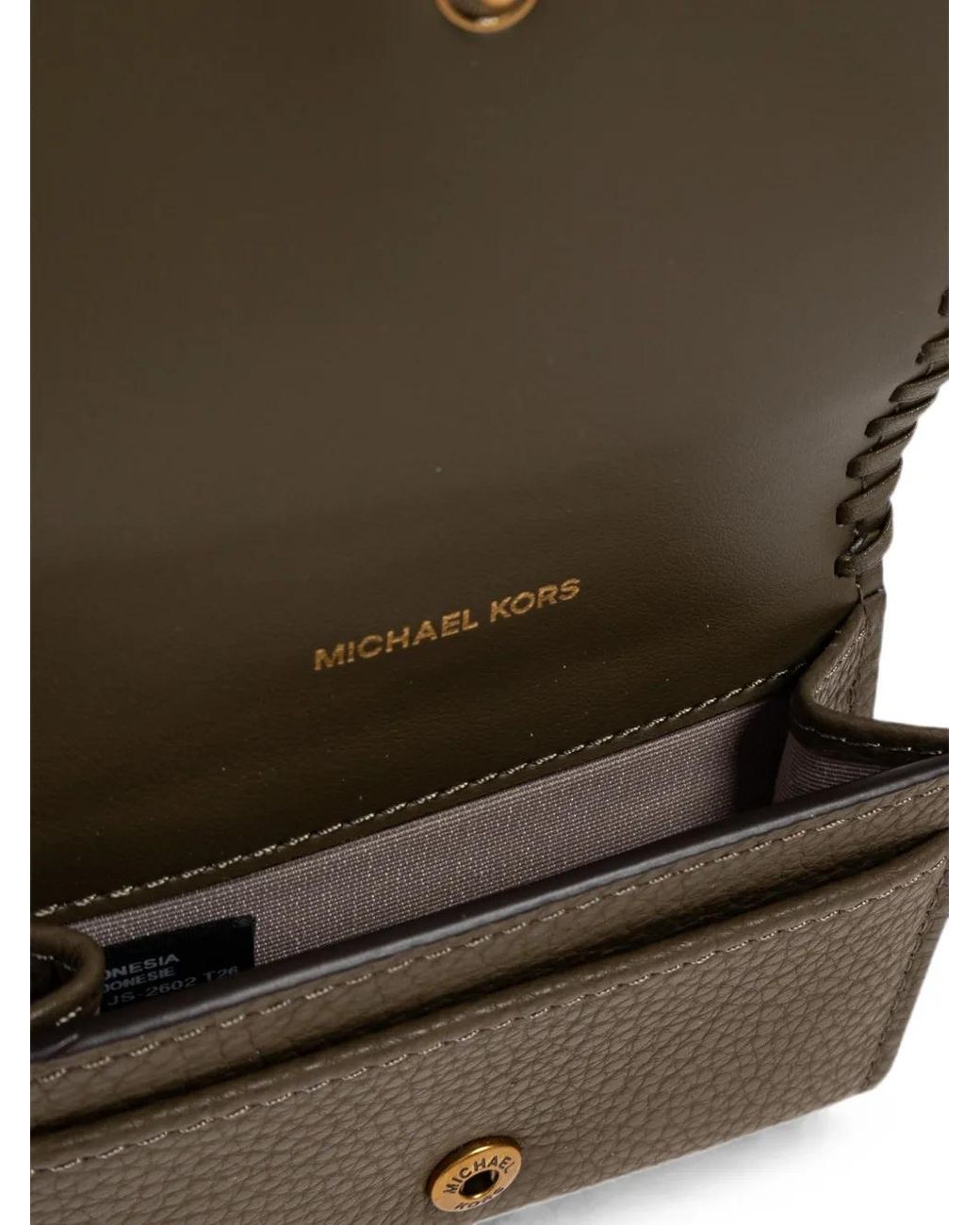 MICHAEL Michael Kors Brown Logo-Plaque Leather Wallet