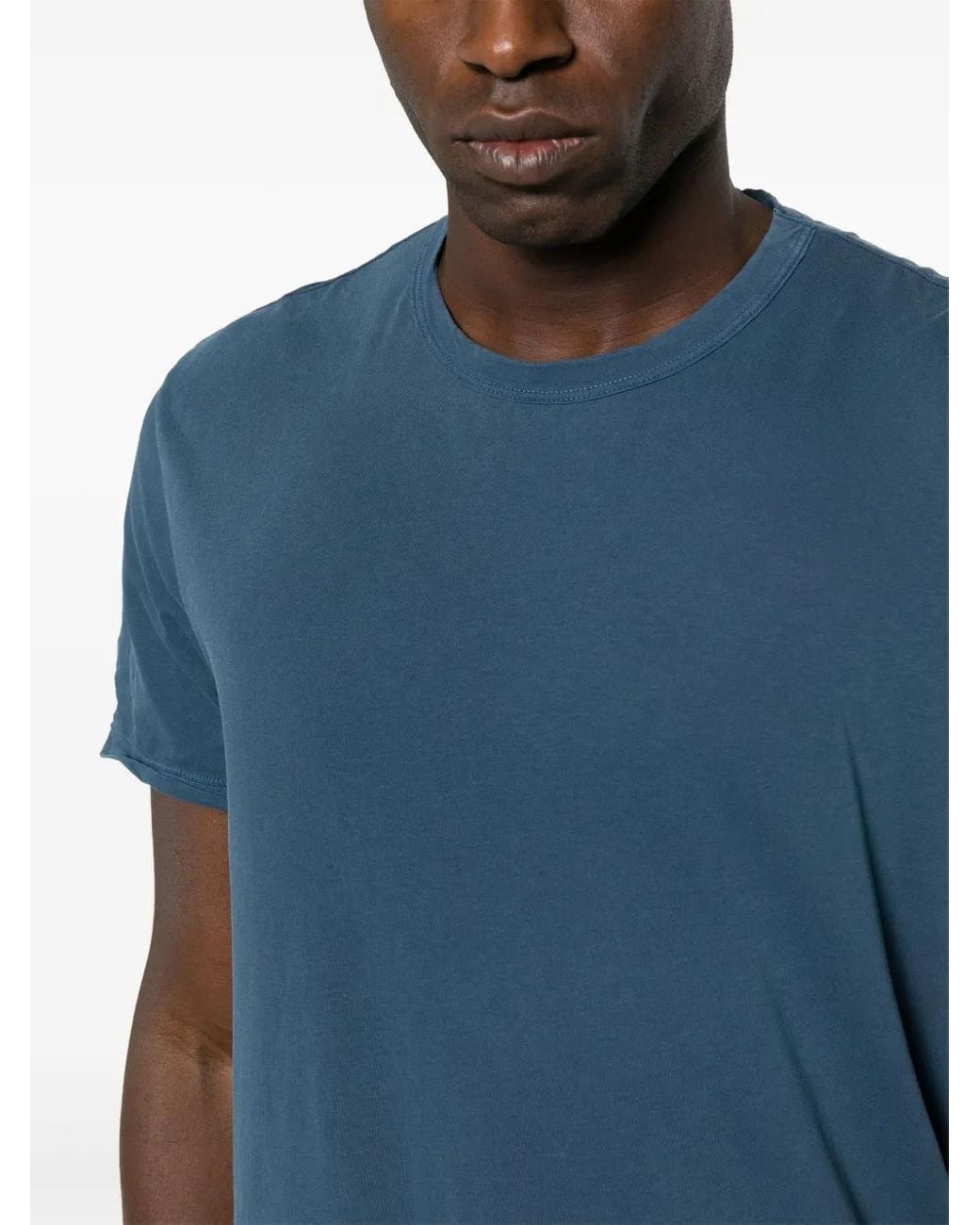 James Perse Blue Jersey Cotton T-Shirt for men