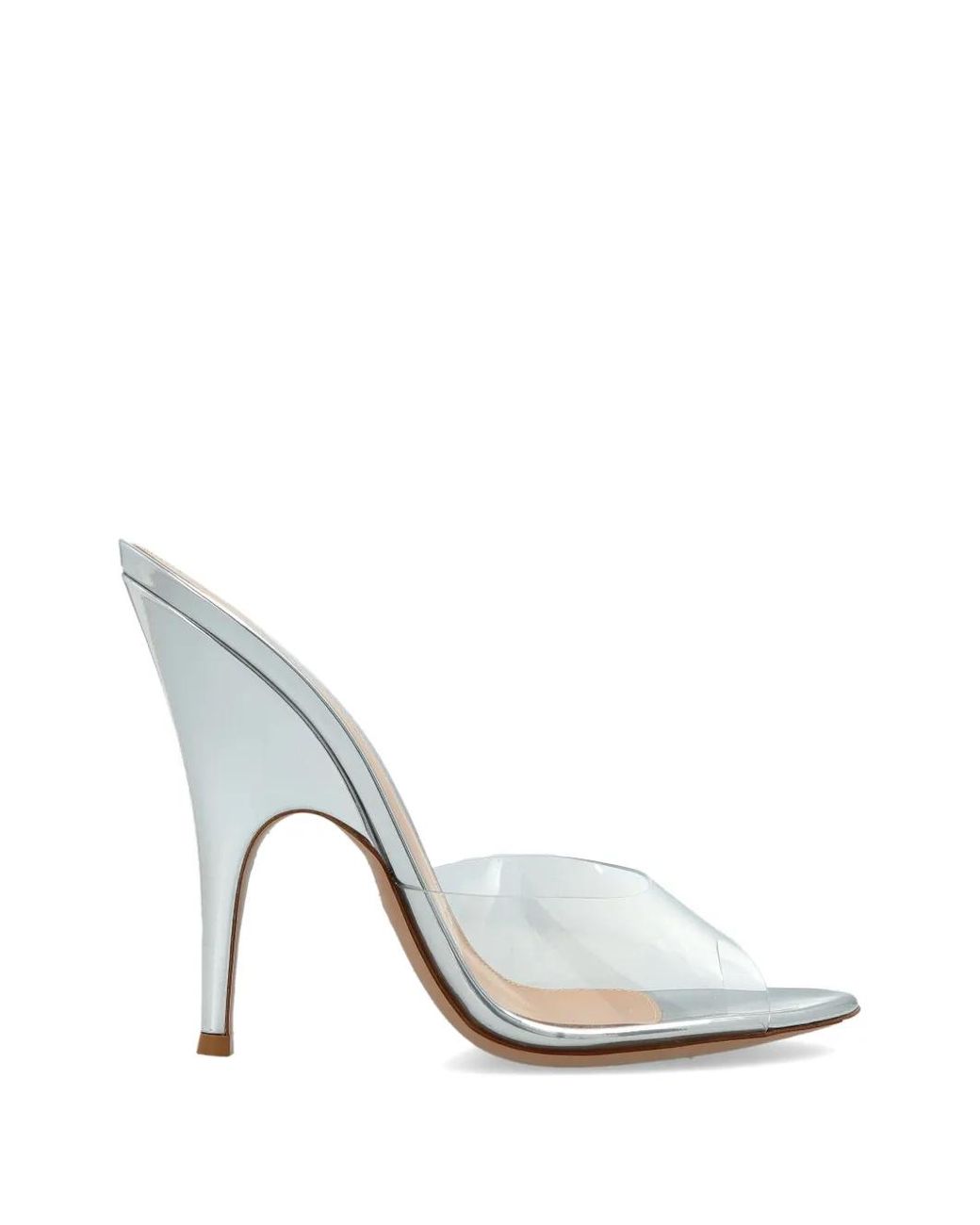 Gianvito Rossi White Sofia Mule 95 Pumps
