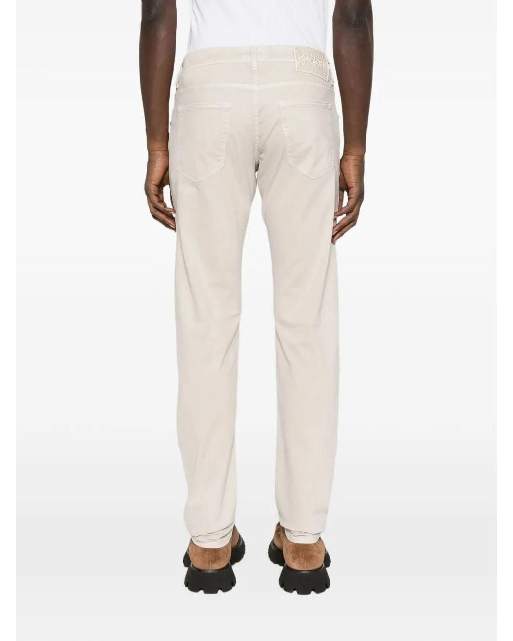 Jacob Cohen White Nick Slim-Fit Trousers for men