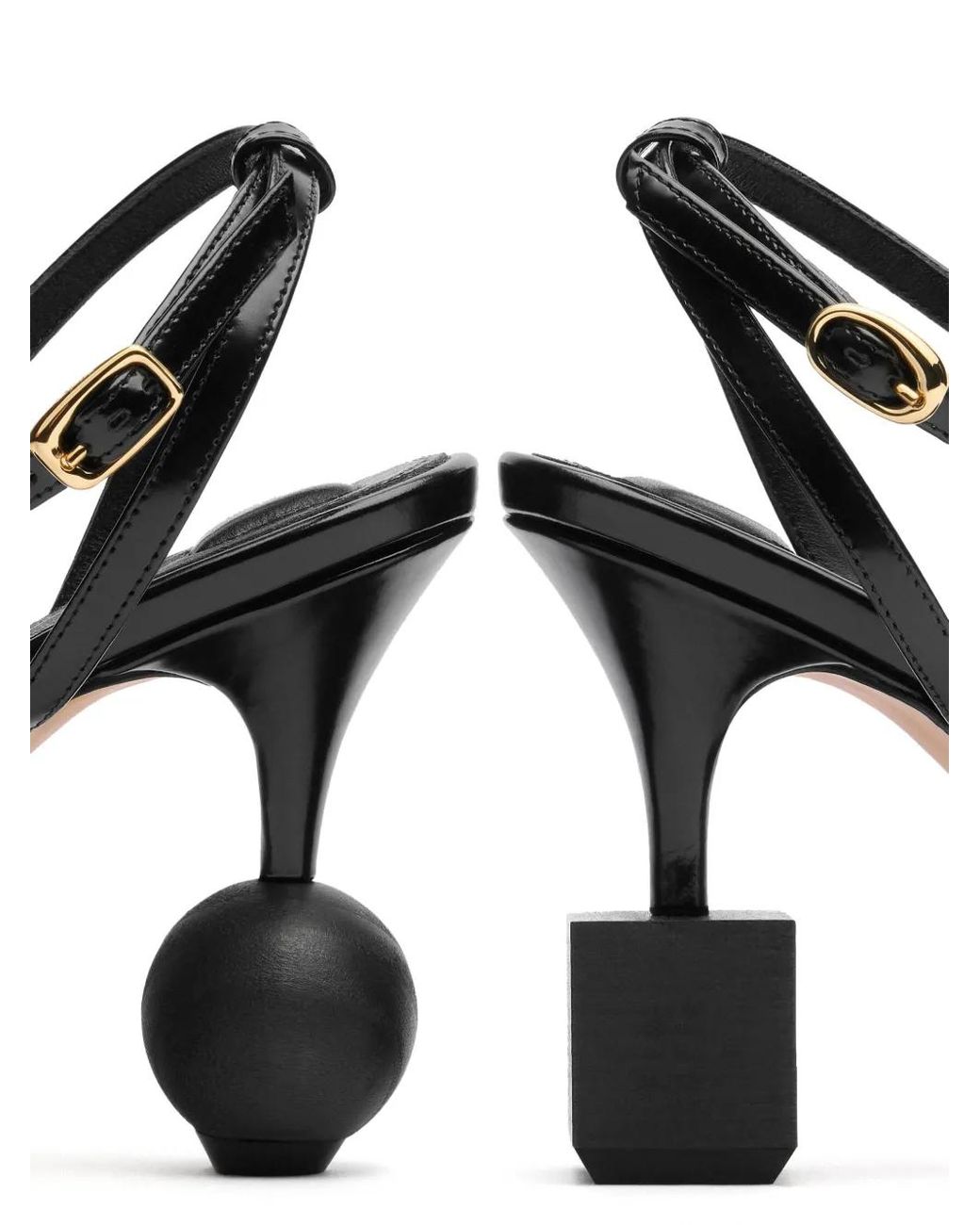 Jacquemus Black Heeled Sandals