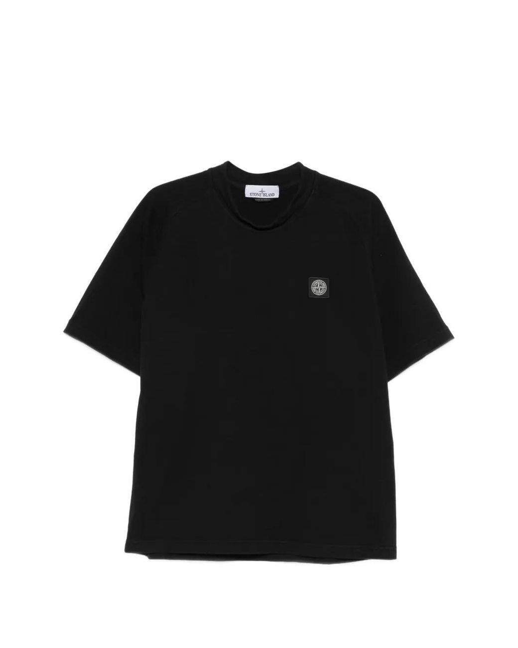 Stone Island Black 6100029 Heavy Organic Cotton Jersey T-Shirt for men