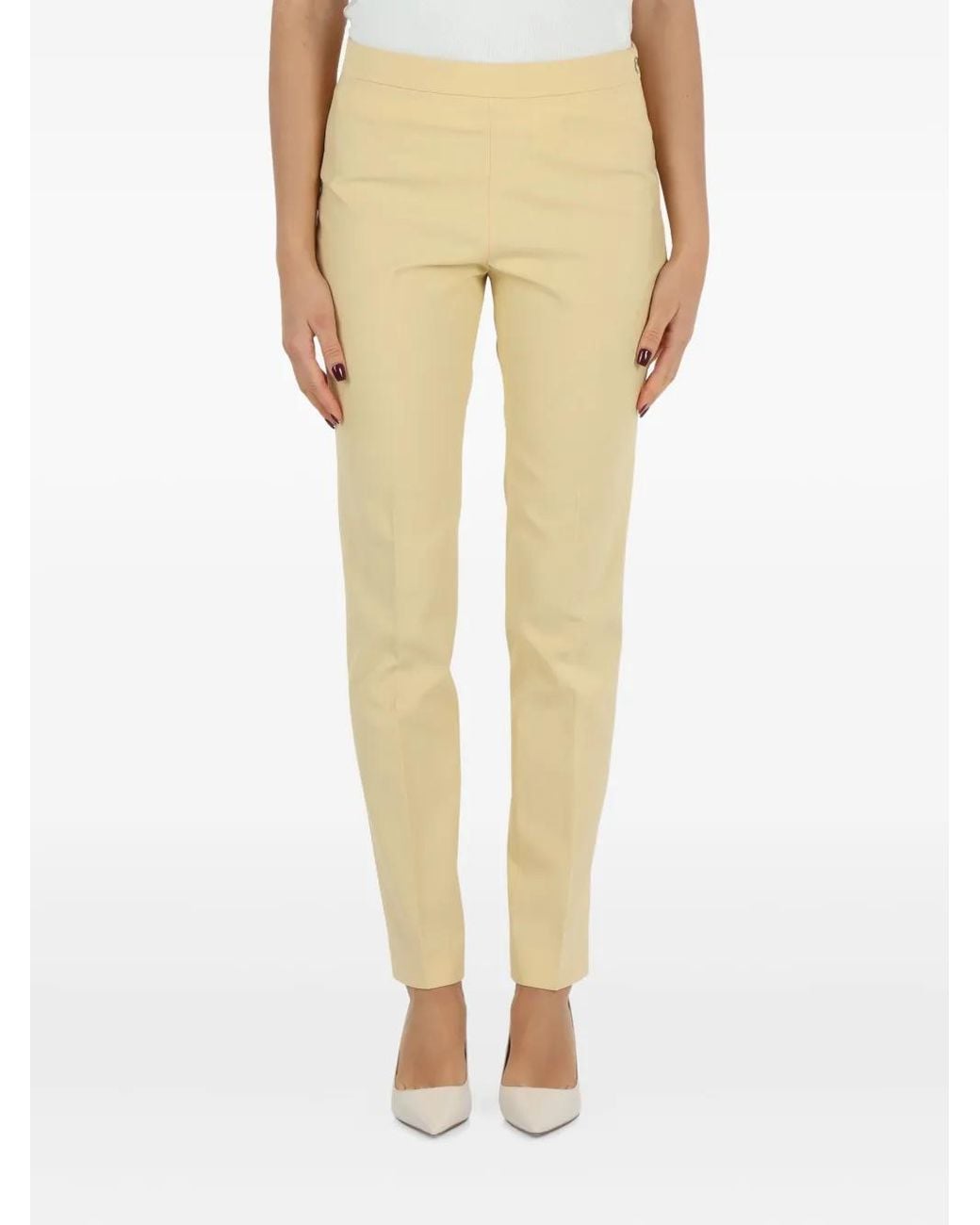 Fabiana Filippi Yellow Fitted Slender Trousers