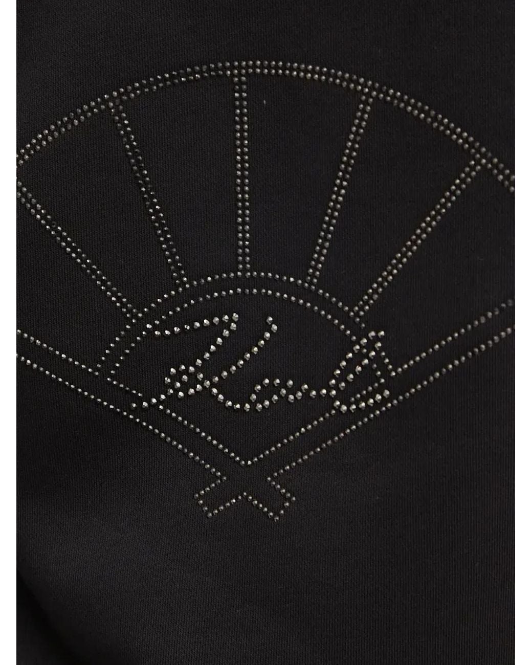 Sudadera con detalle de apliques Karl Lagerfeld de color Black