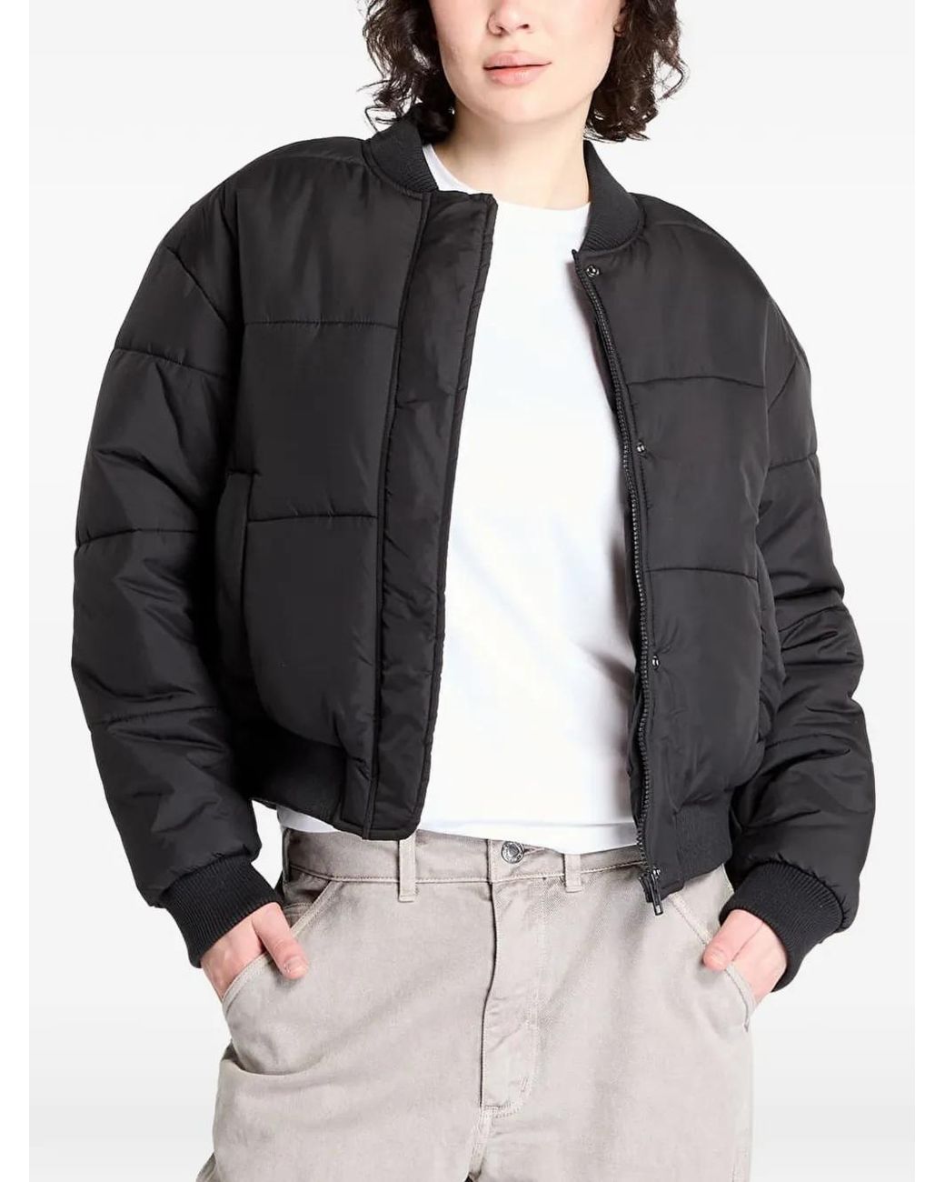 Urban Classics Gewatteerd Bomberjack in het Black