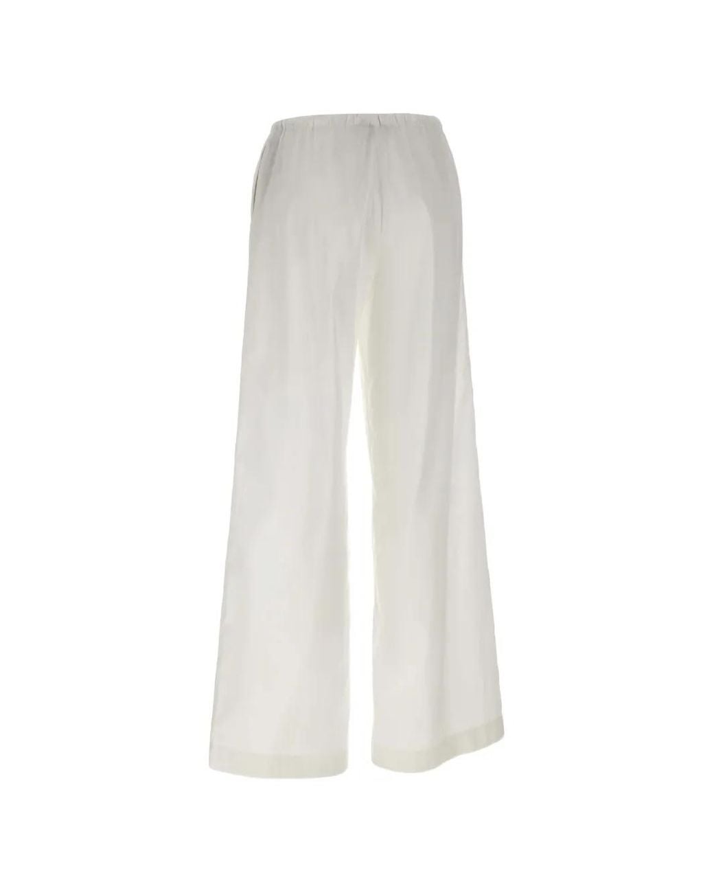 Herno White Pantalon À Lien De Resserrage