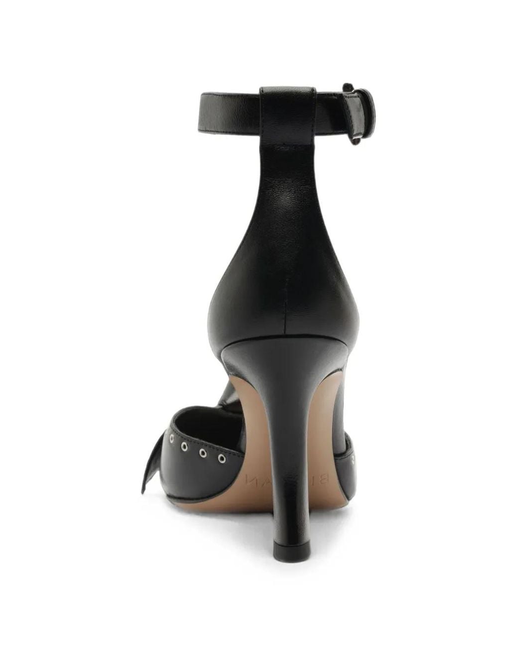 Alexandre Birman Black Clarita Eyelet-Embellished Pumps