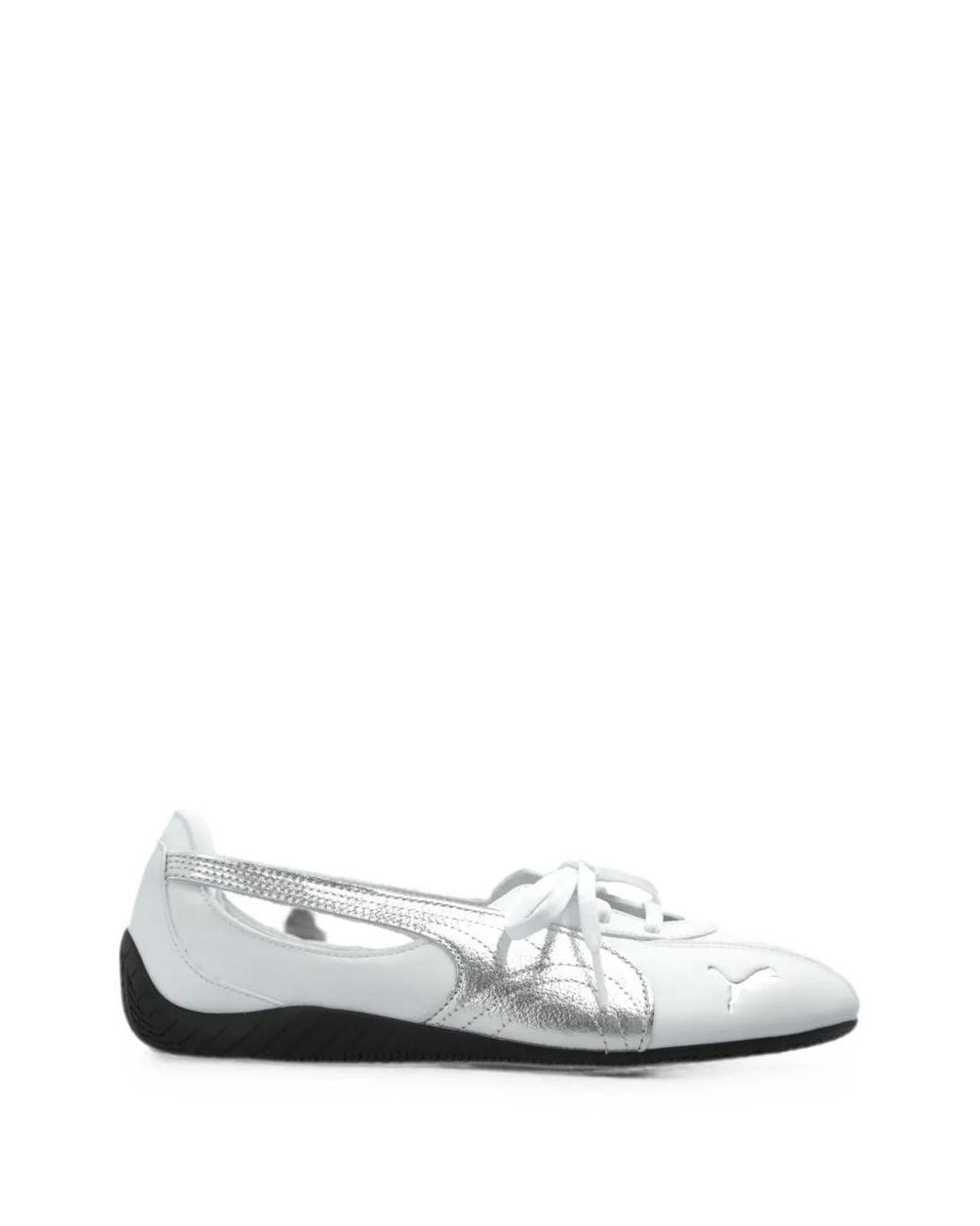 PUMA White Speedcat Ballet Nova Metallic