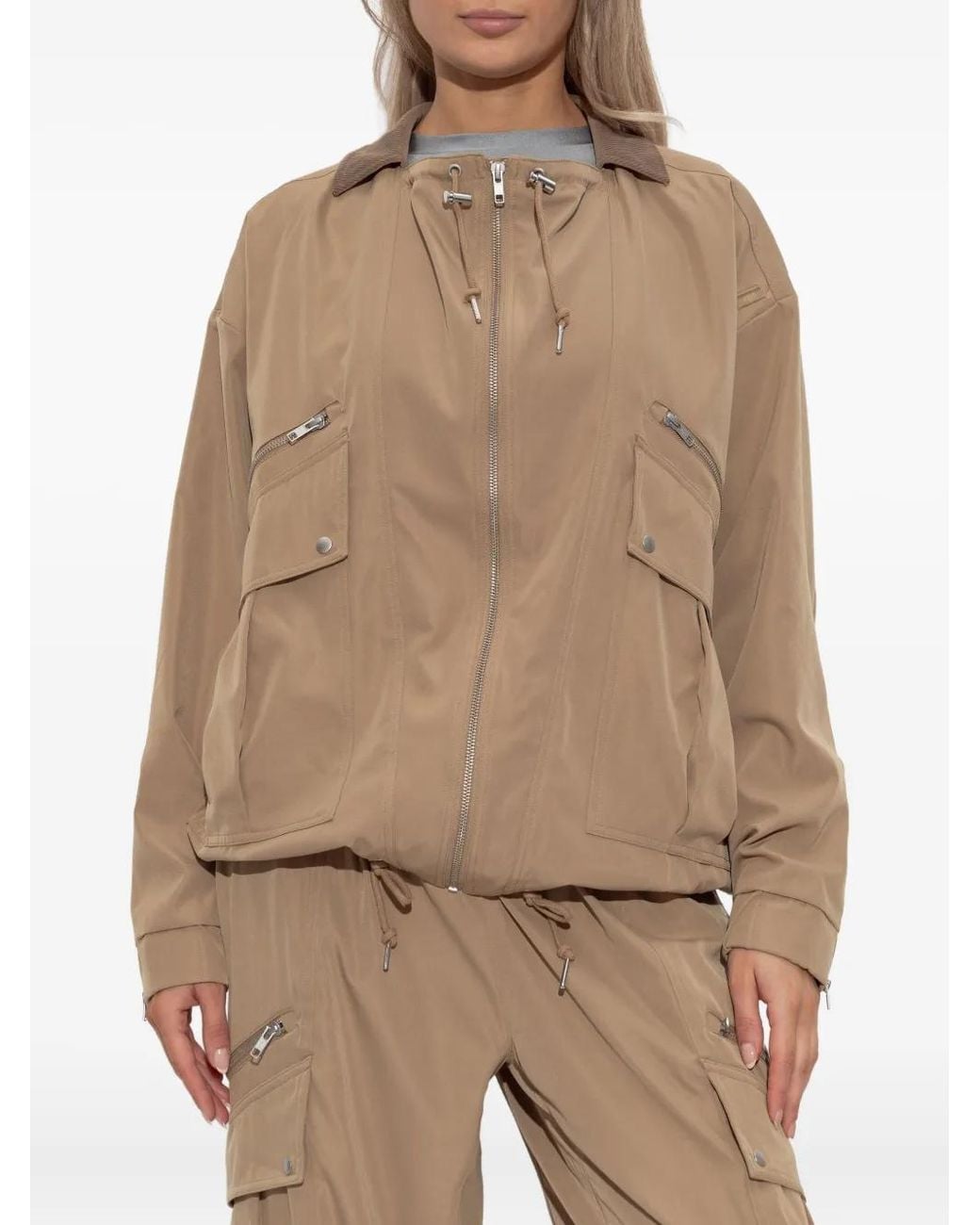 Rethinkit Studios Natural Zip-Fastening Flap-Pocket Jacket