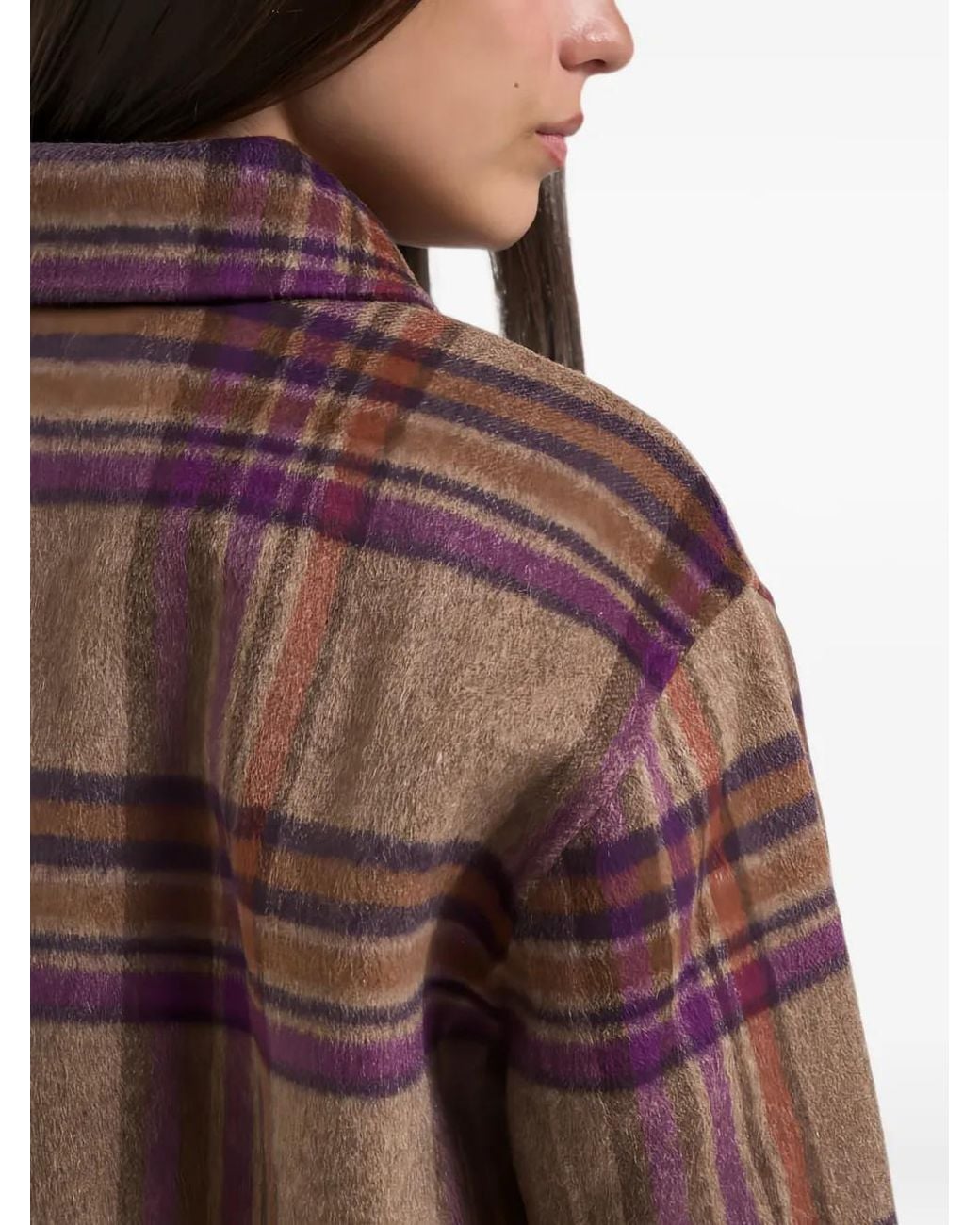 Woolrich Red Check-Pattern Zip-Up Jacket