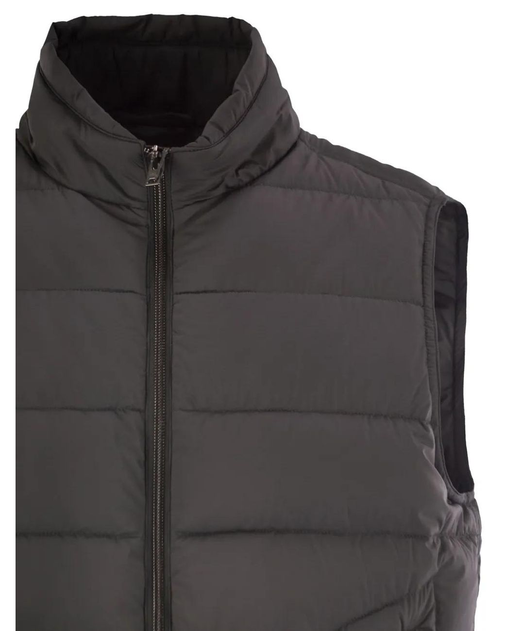 Chaleco Con Cremallera Herno de hombre de color Gray
