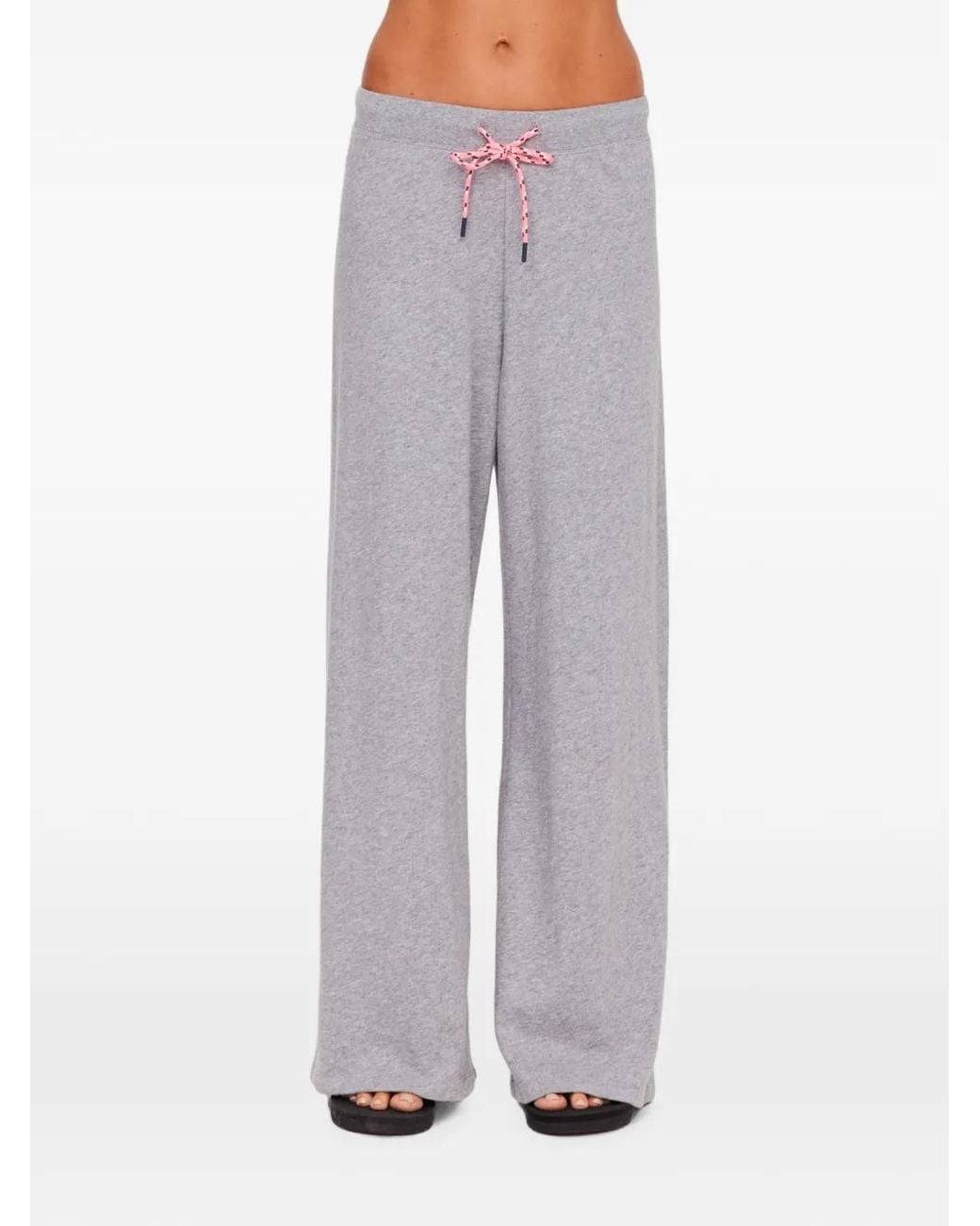 The Upside Gray Sandy Wide-Leg Track Pants