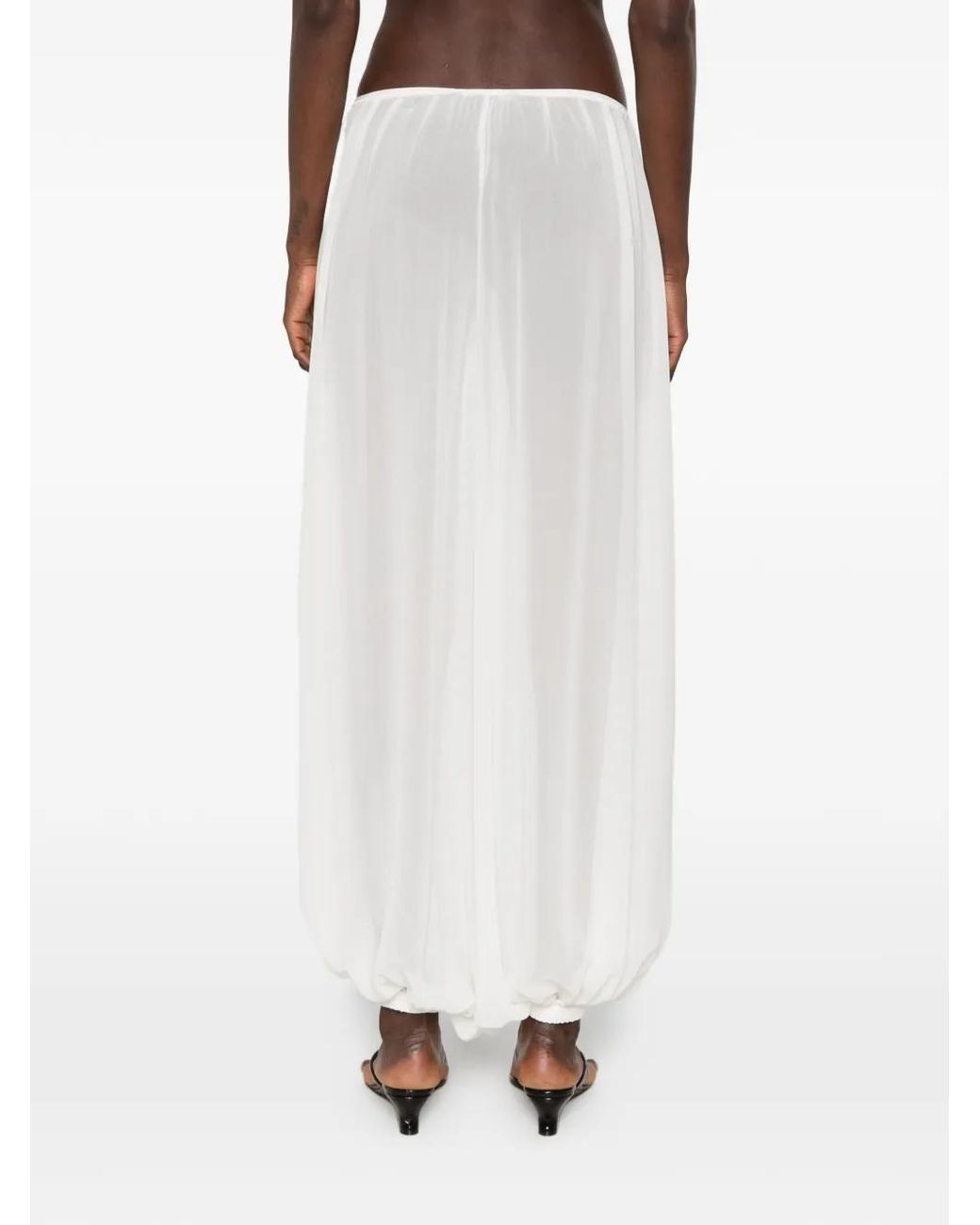 Frankie Shop White Mio Sheer Balloon Pants
