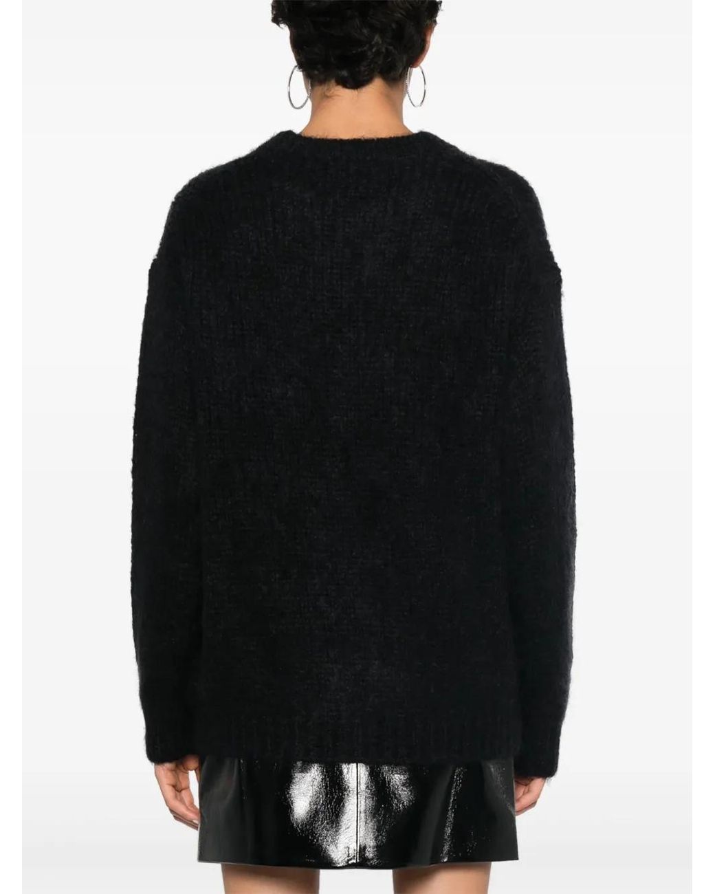 P.A.R.O.S.H. Black Lula Long-Sleeve Sweater