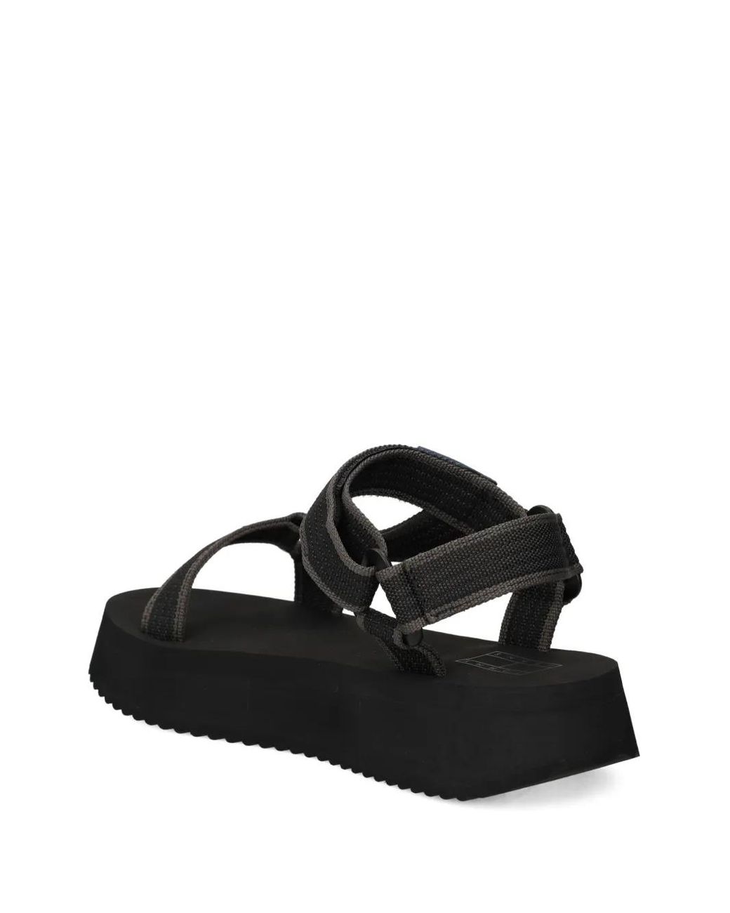 Tommy Hilfiger Black Platform Strap Sandals