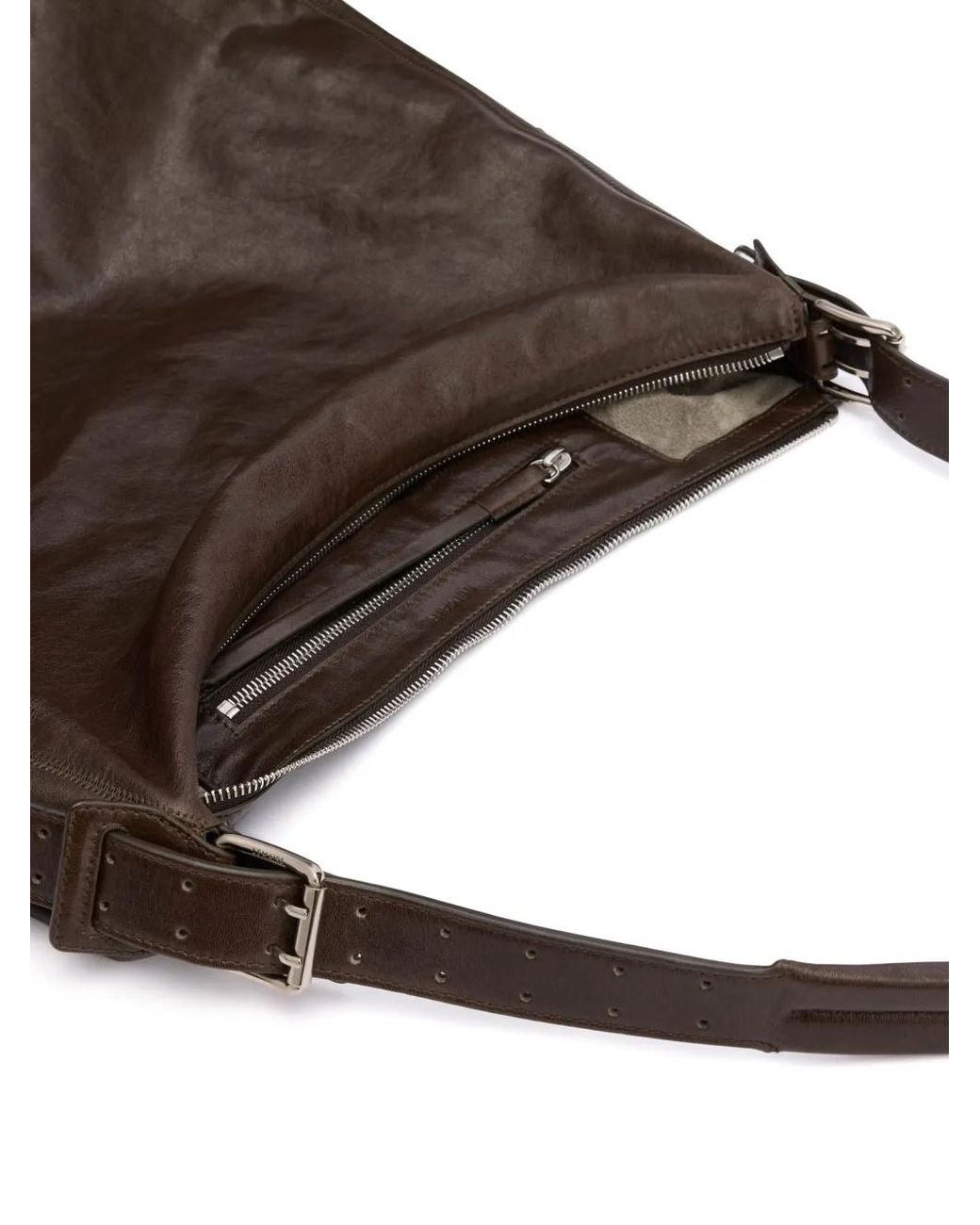 Lemaire Brown Belted Shoulder Bag