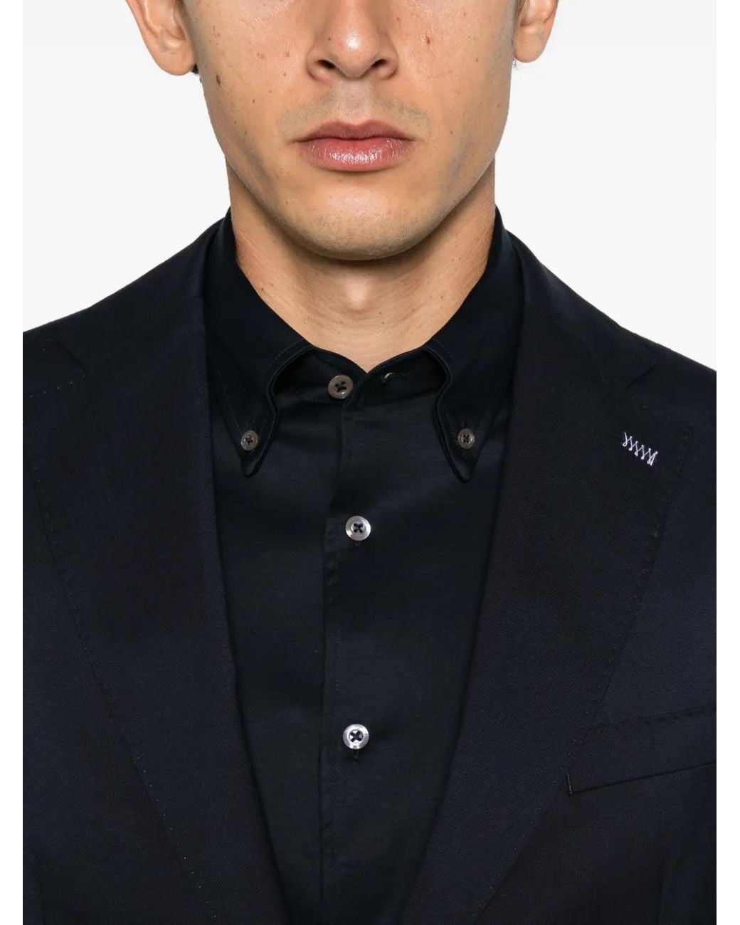 Alberto Gozzi Blue Single-Breasted Wool Suit for men