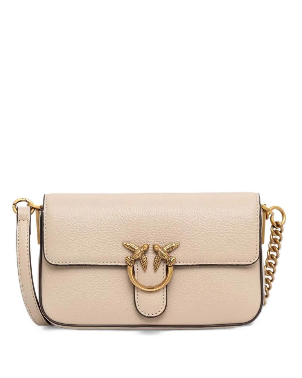 Pinko Natural Baby Love Bag One Slouchy Crossbody Bag