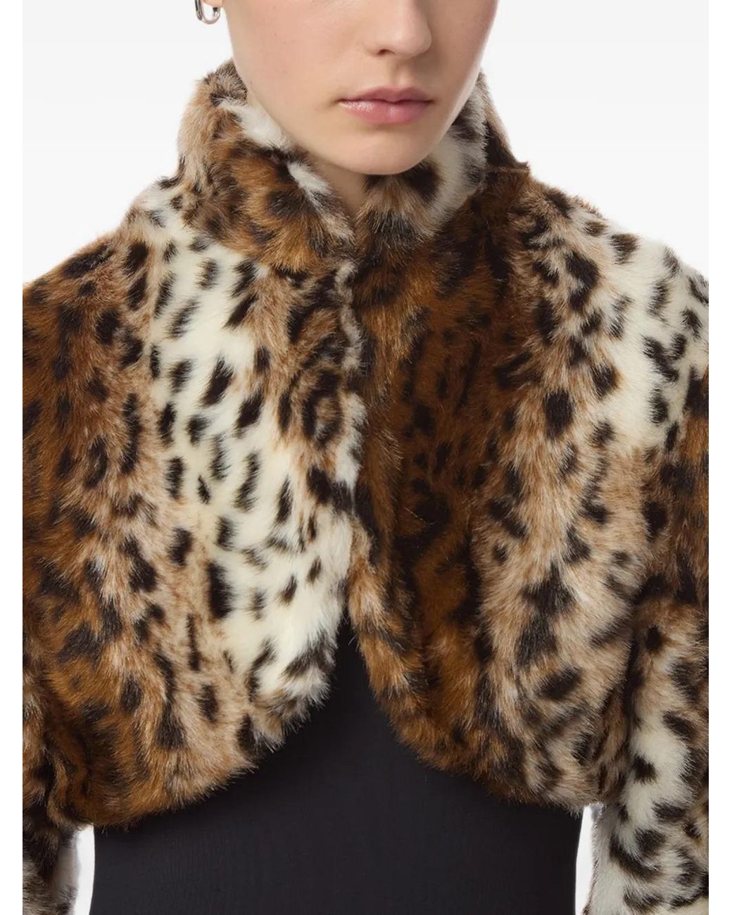 Apparis Brown Odette Leopard-Print Jacket