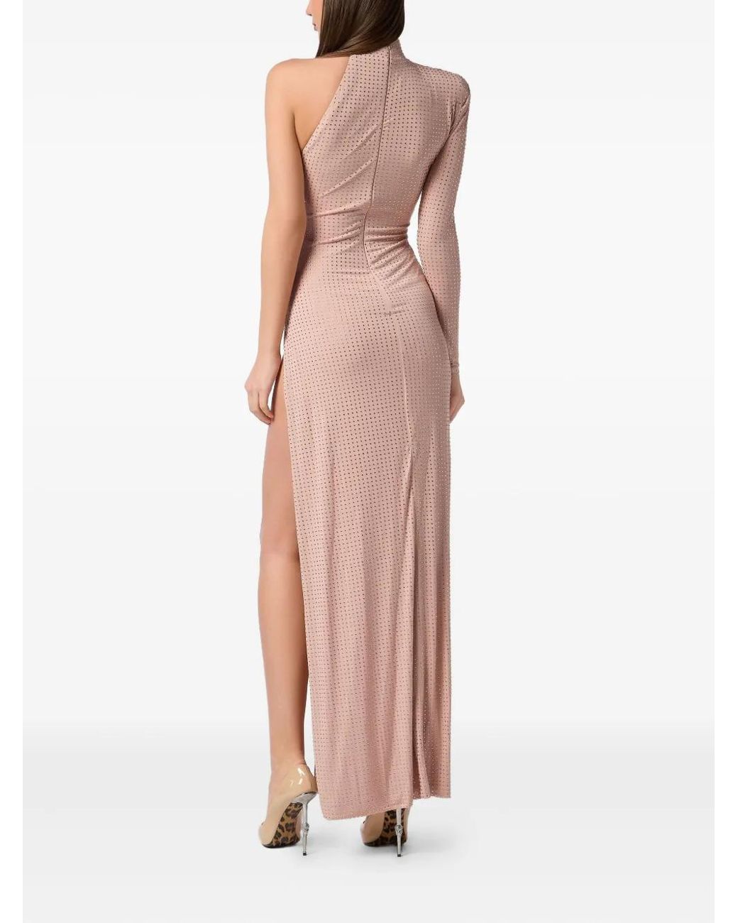 Philipp Plein Pink Strass-Embellished Dress