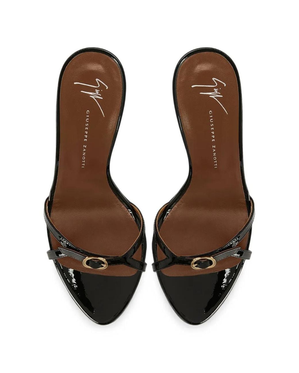 Giuseppe Zanotti Black Ophelia Buckle Mules