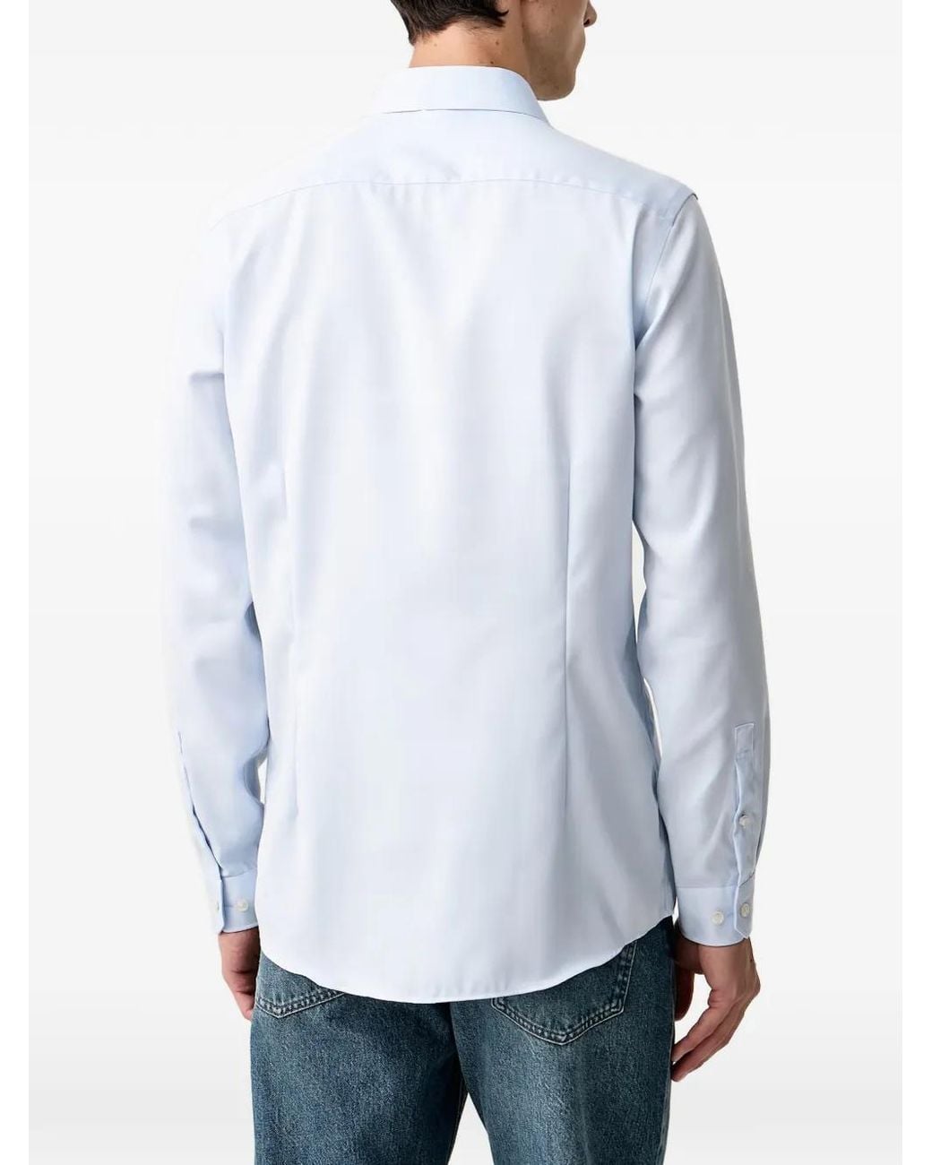 Lindbergh Blue Long-Sleeve Shirt for men