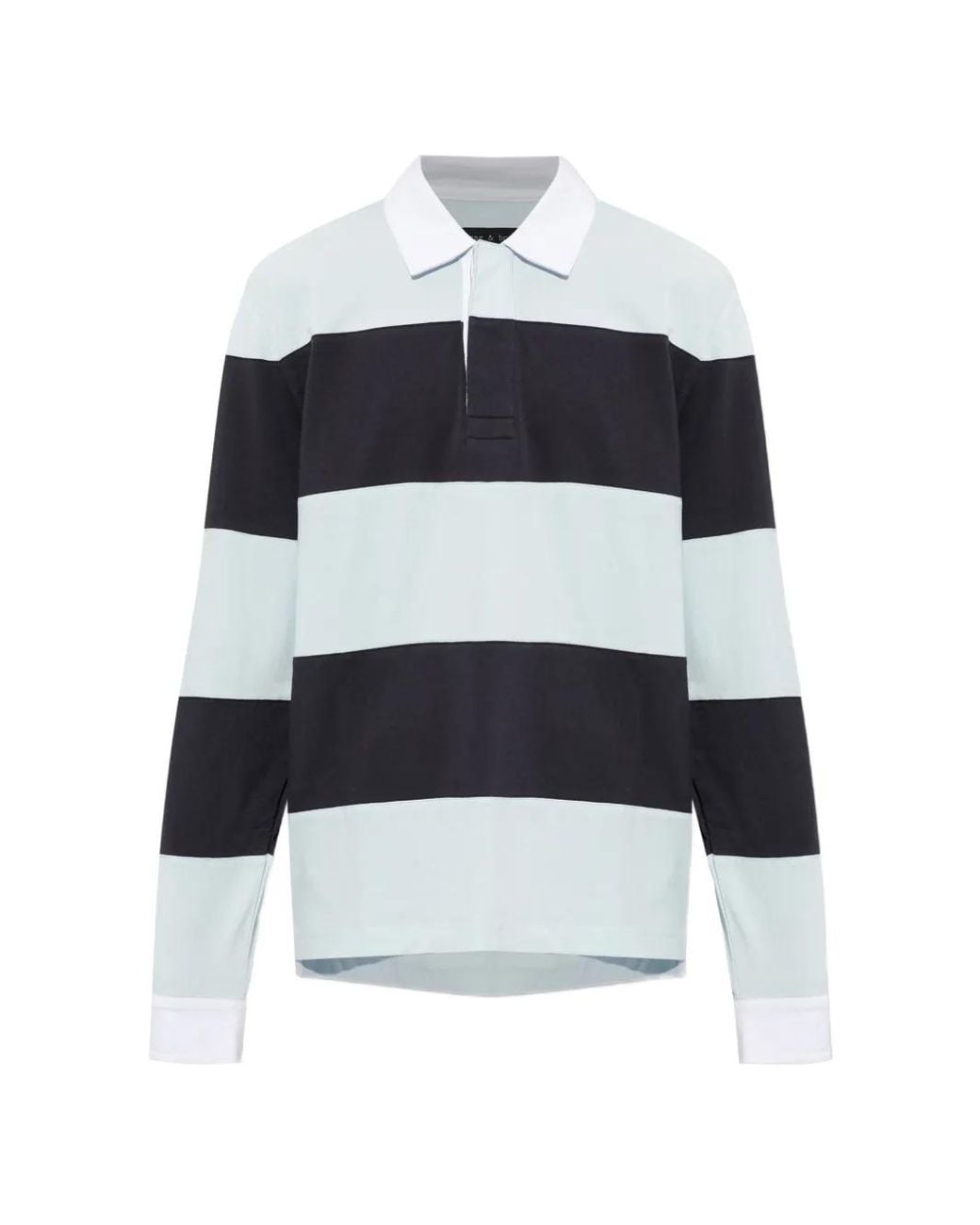 Polo A Rayas Rag & Bone de hombre de color Blue