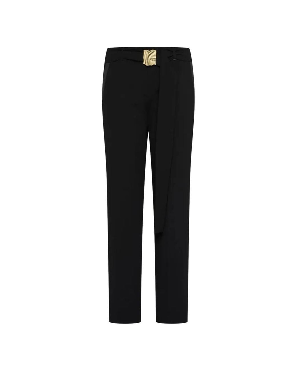 Pantalones Con Cinturón Marella de color Black