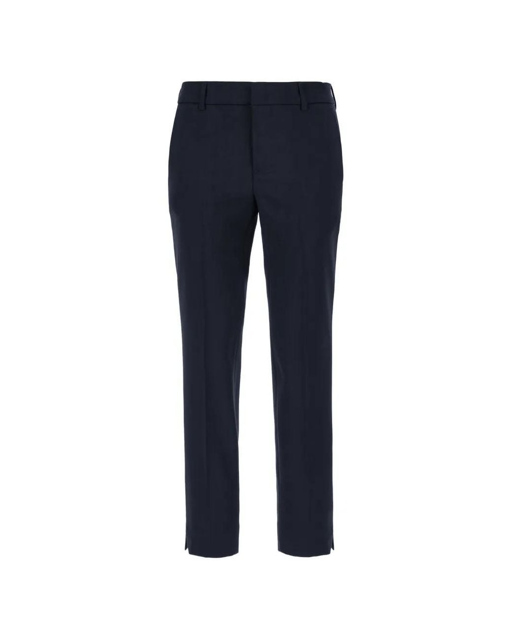 PT Torino Blue Mid-Rise Slim-Fit Trousers