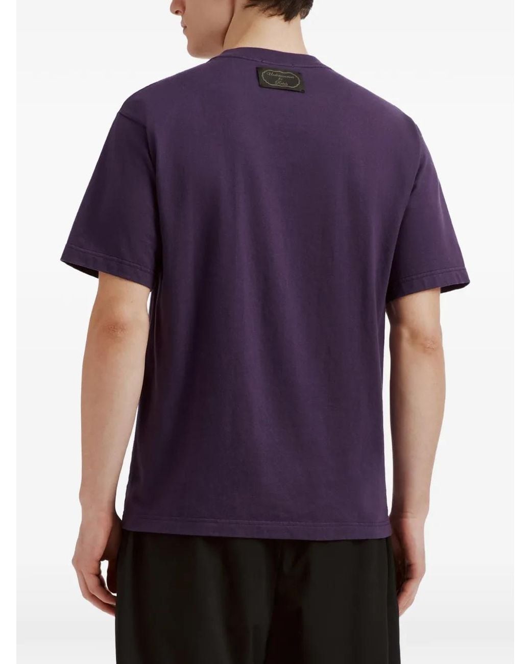 Undercover Blue Graphic-Print T-Shirt for men