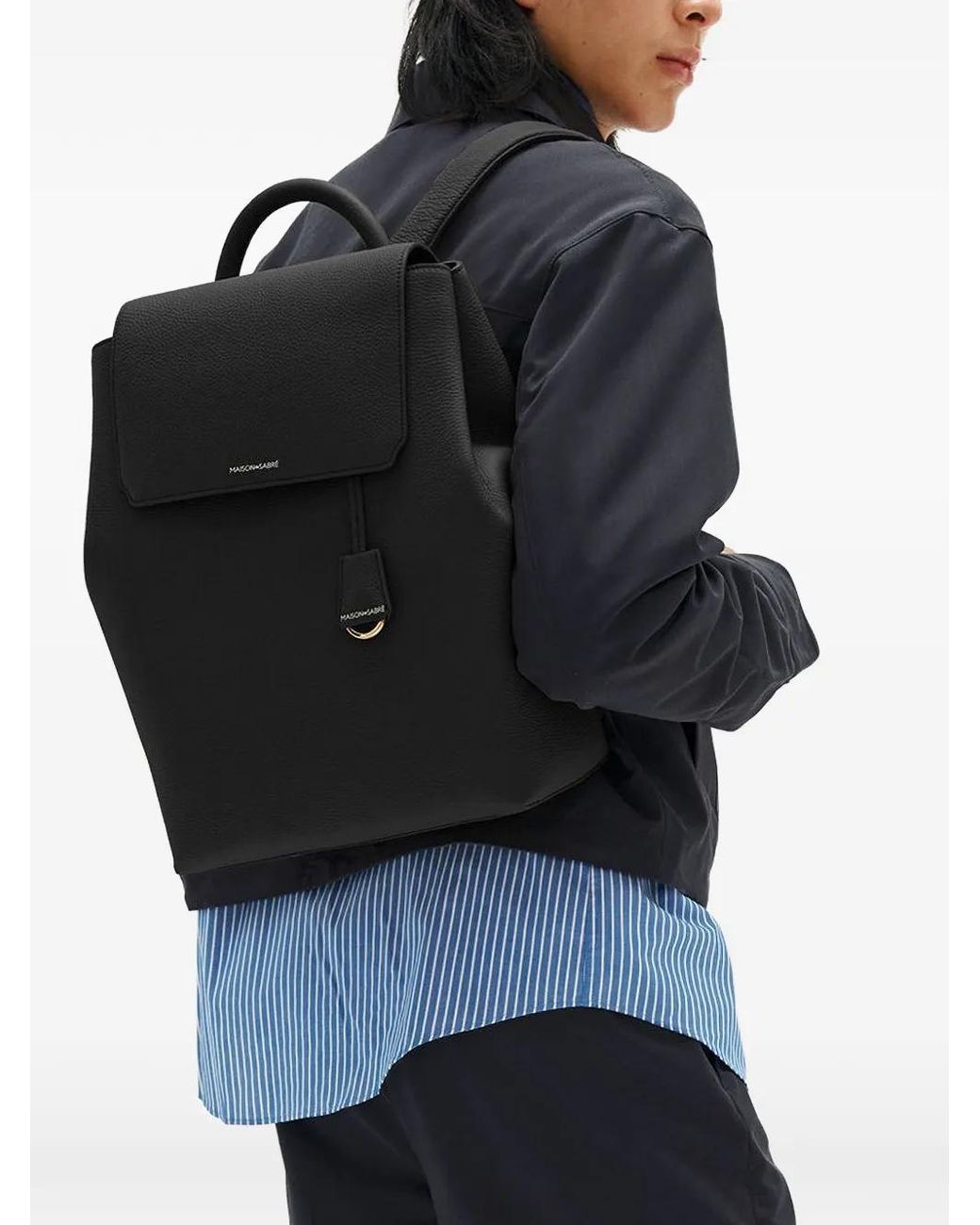 Maison De Sabre Black Medium Soft Backpack