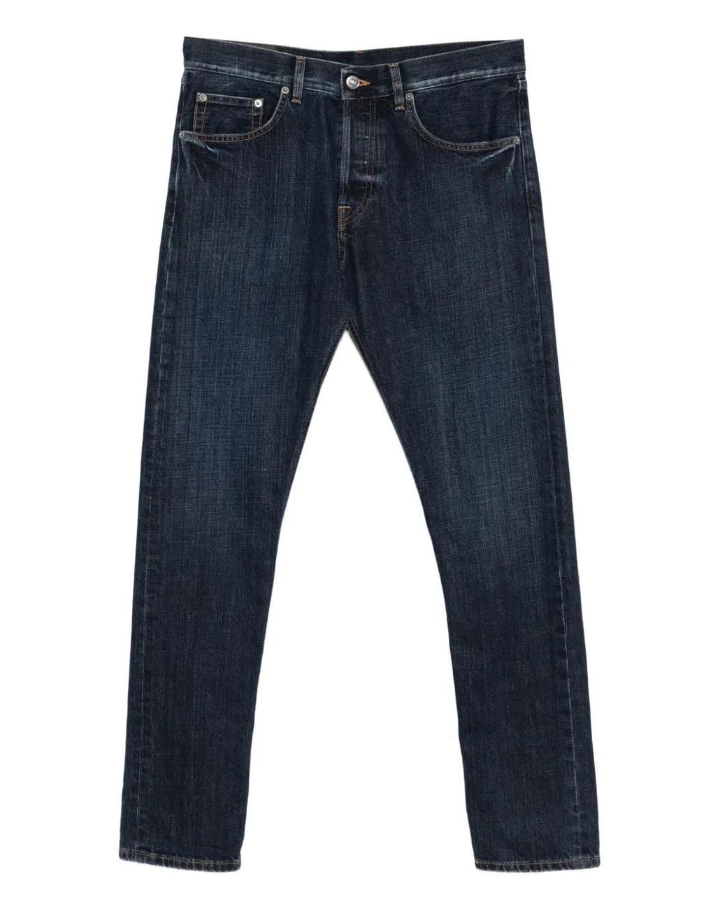 Dondup Blue Buttoned Jeans for men